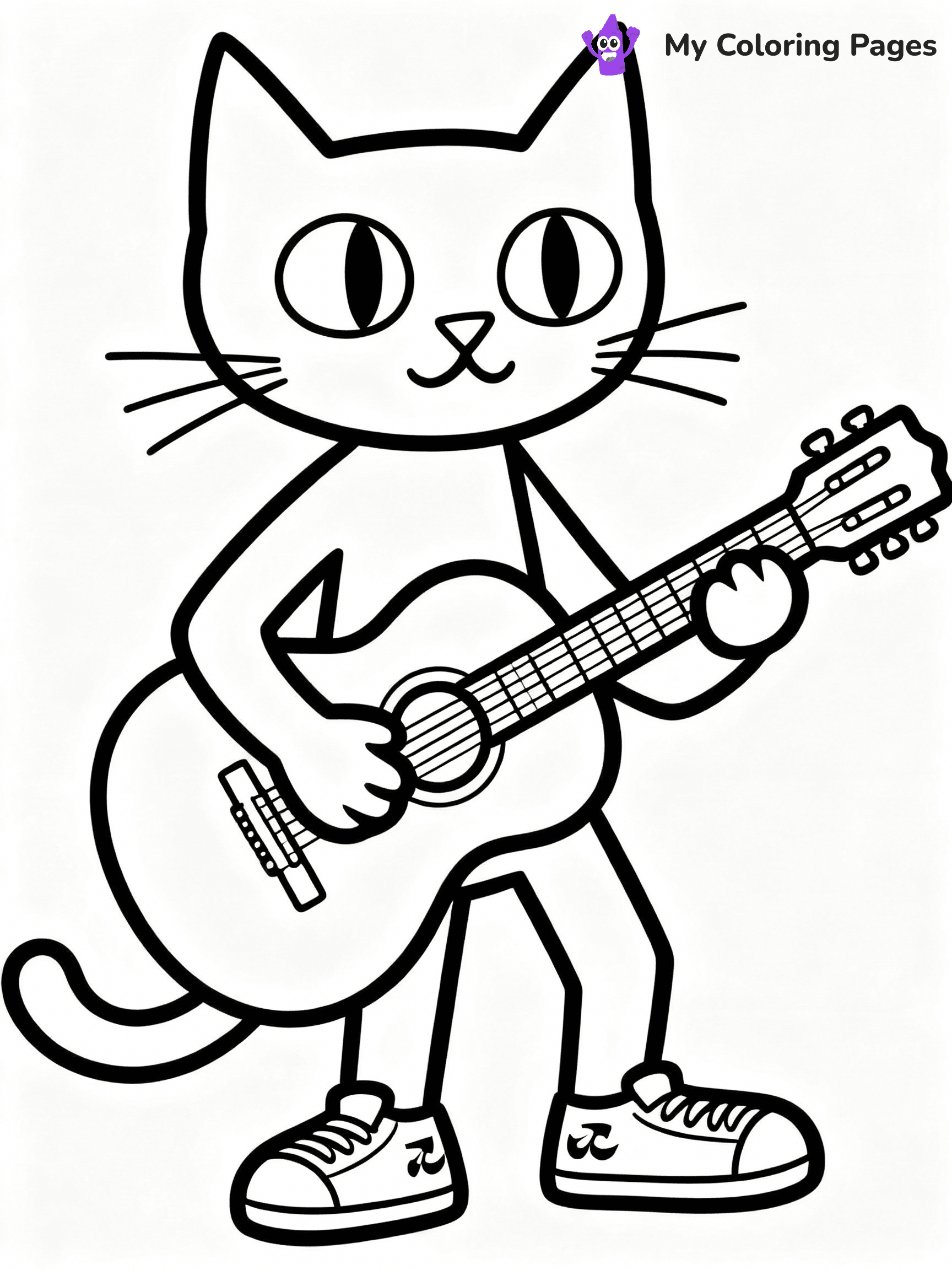 Pete The Cat Coloring Pages - 1