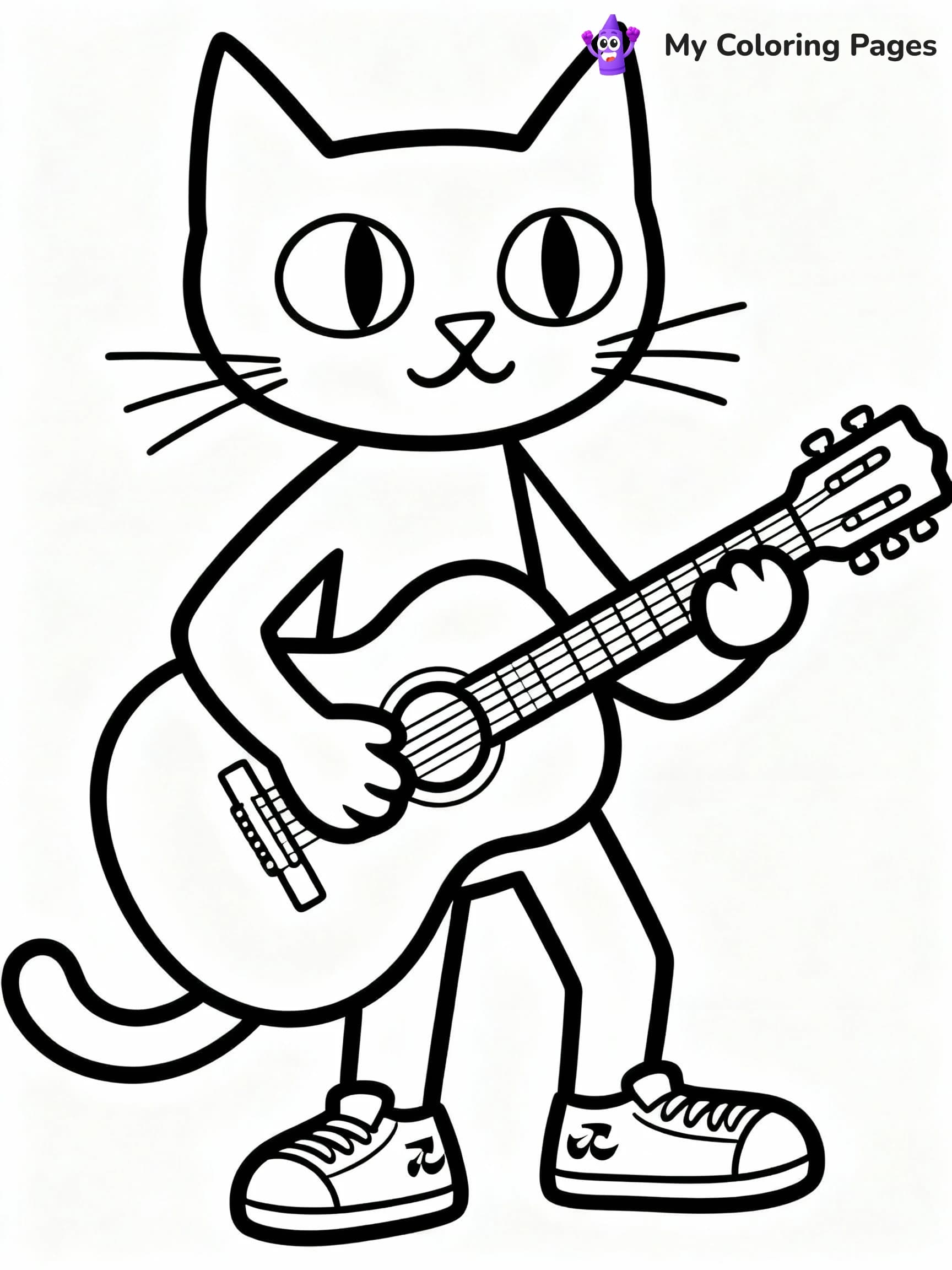 Pete The Cat Coloring Pages - 1