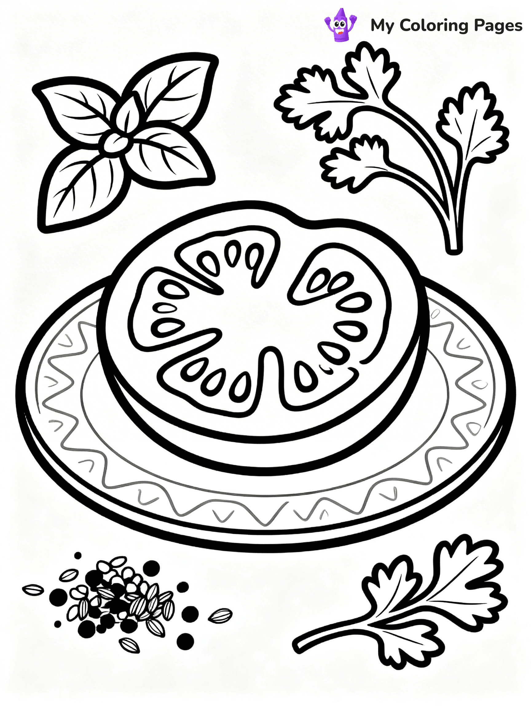 Tomato Coloring Pages - 33