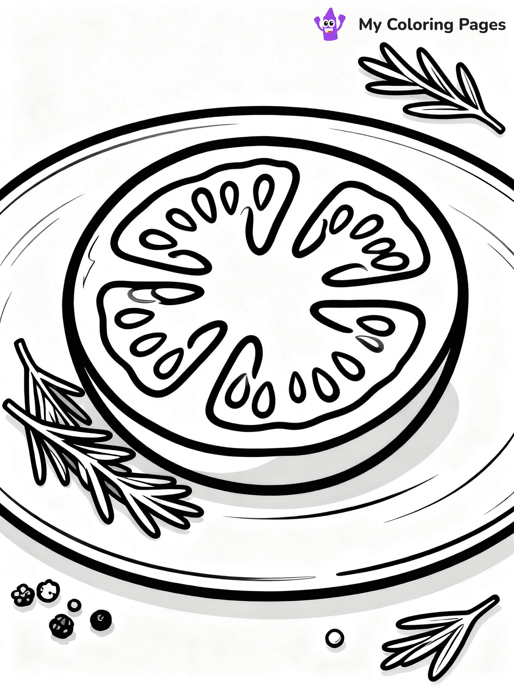 Tomato Coloring Pages - 32