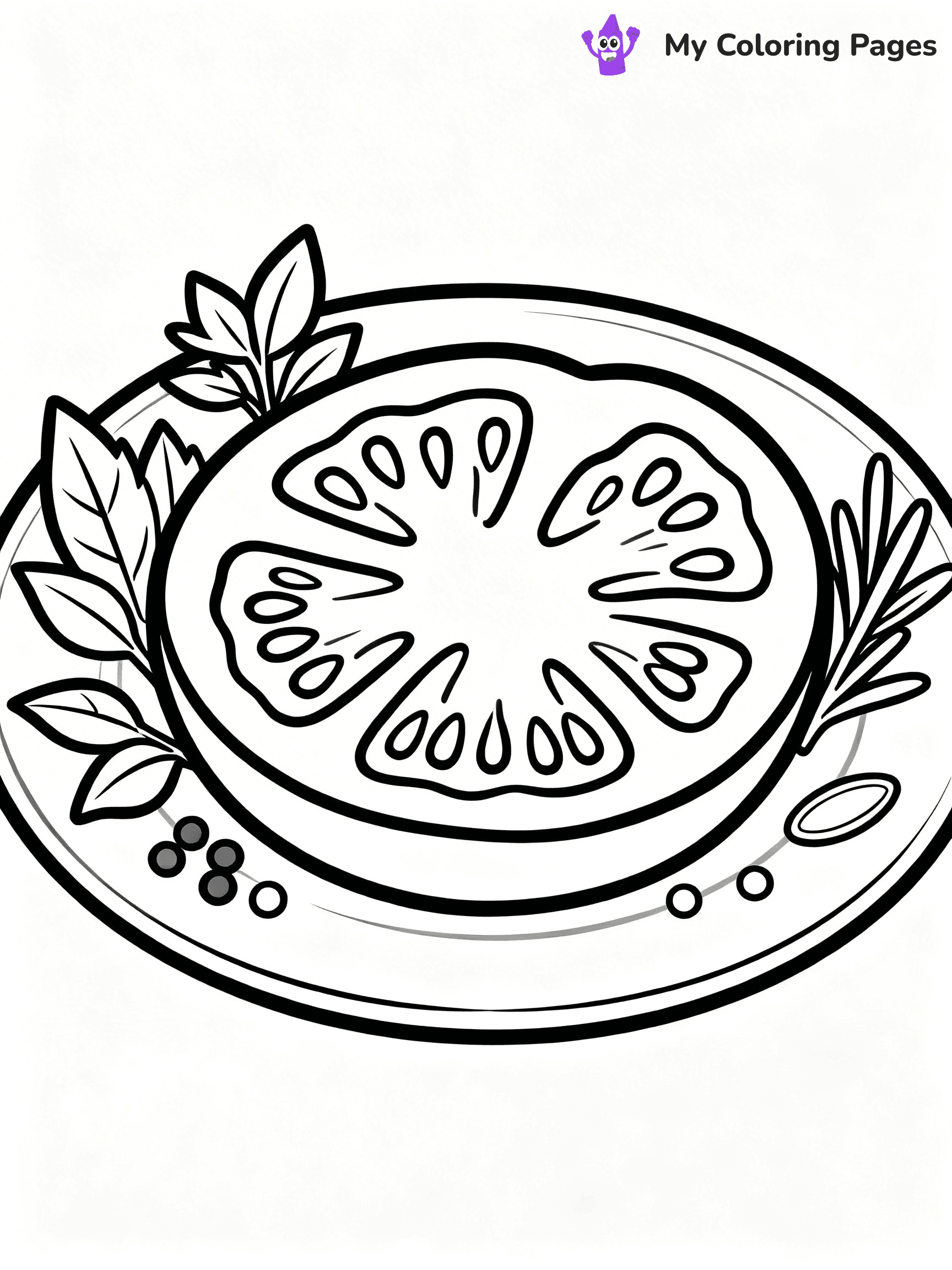 Tomato Coloring Pages - 31
