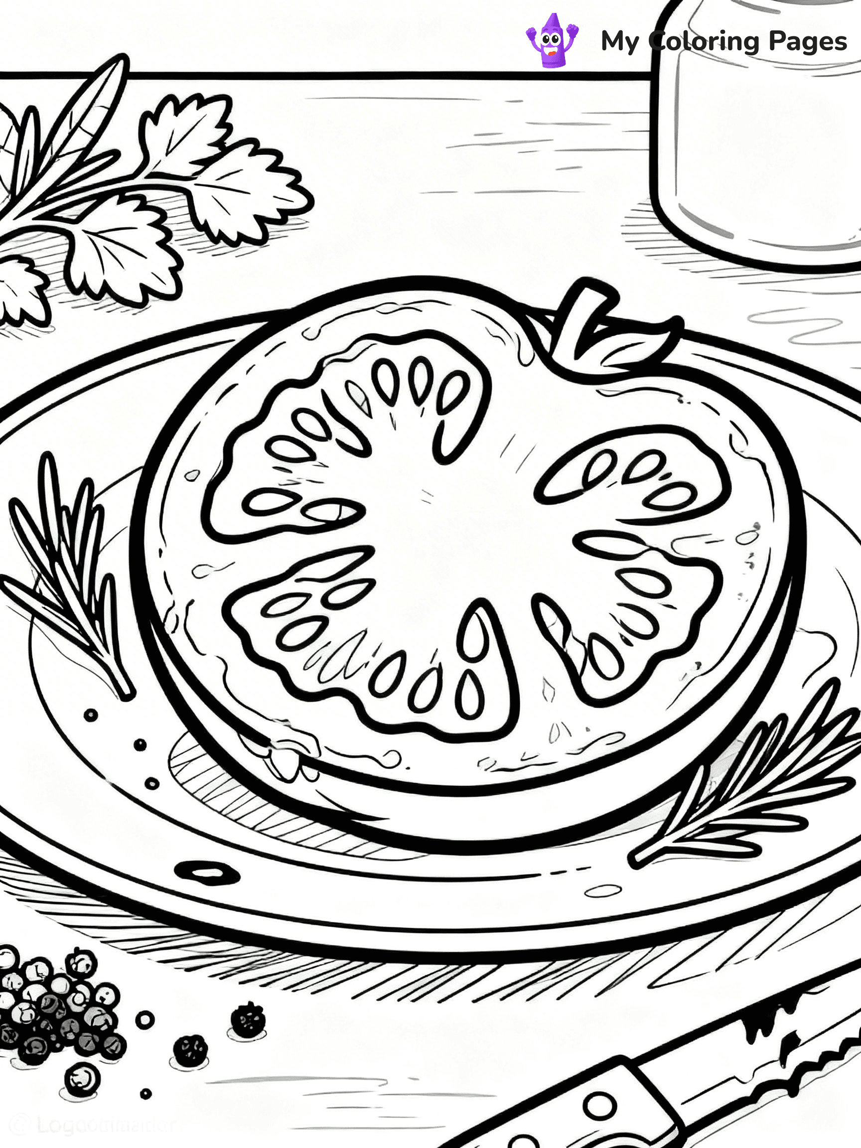 Tomato Coloring Pages - 30