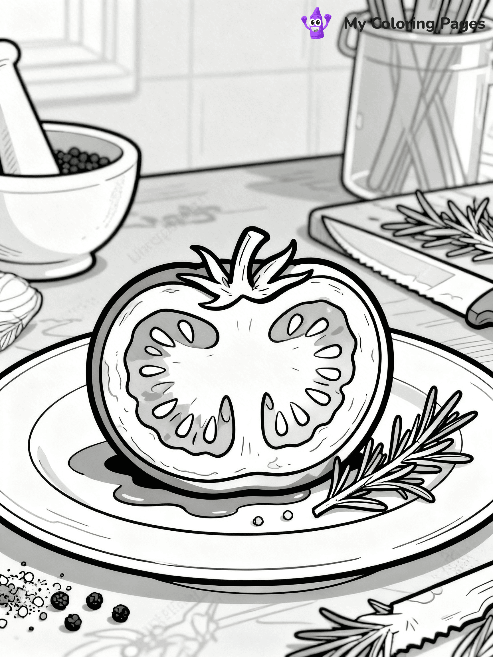 Tomato Coloring Pages - 29