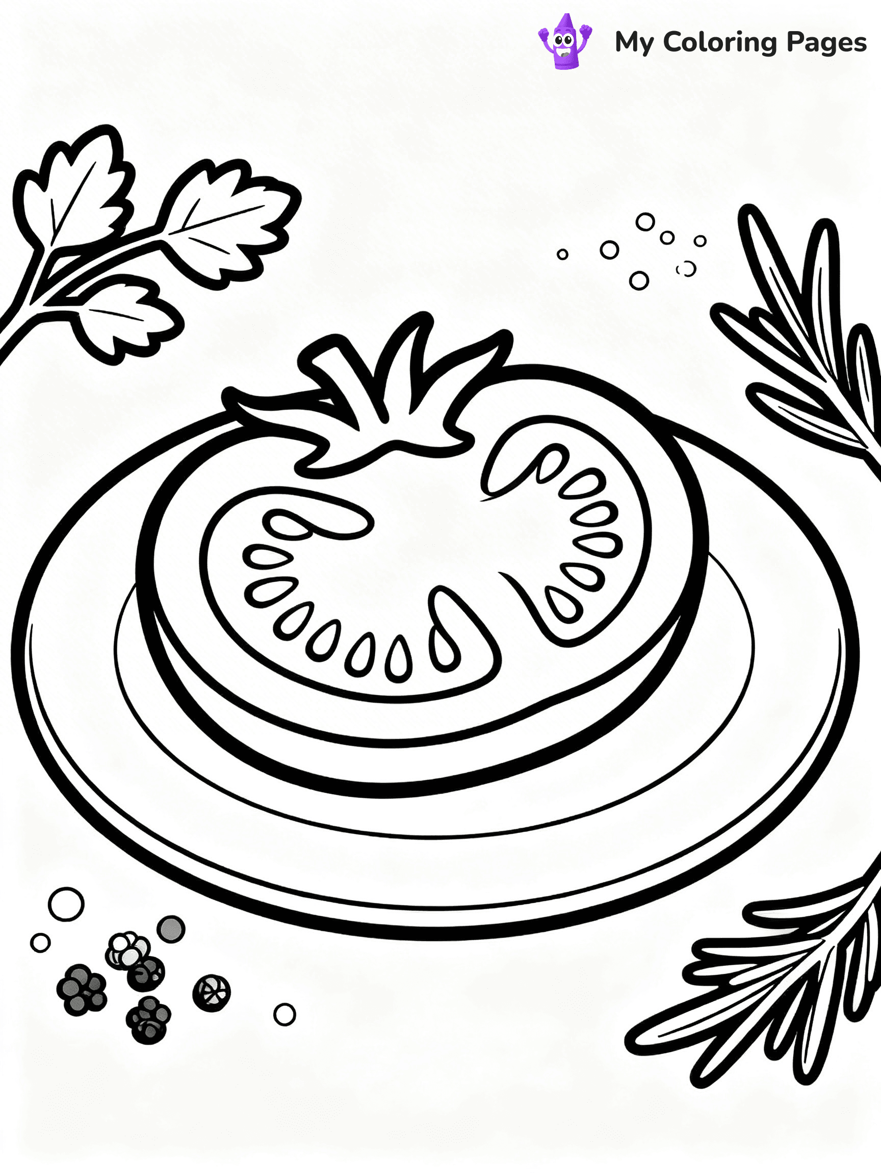 Tomato Coloring Pages - 28