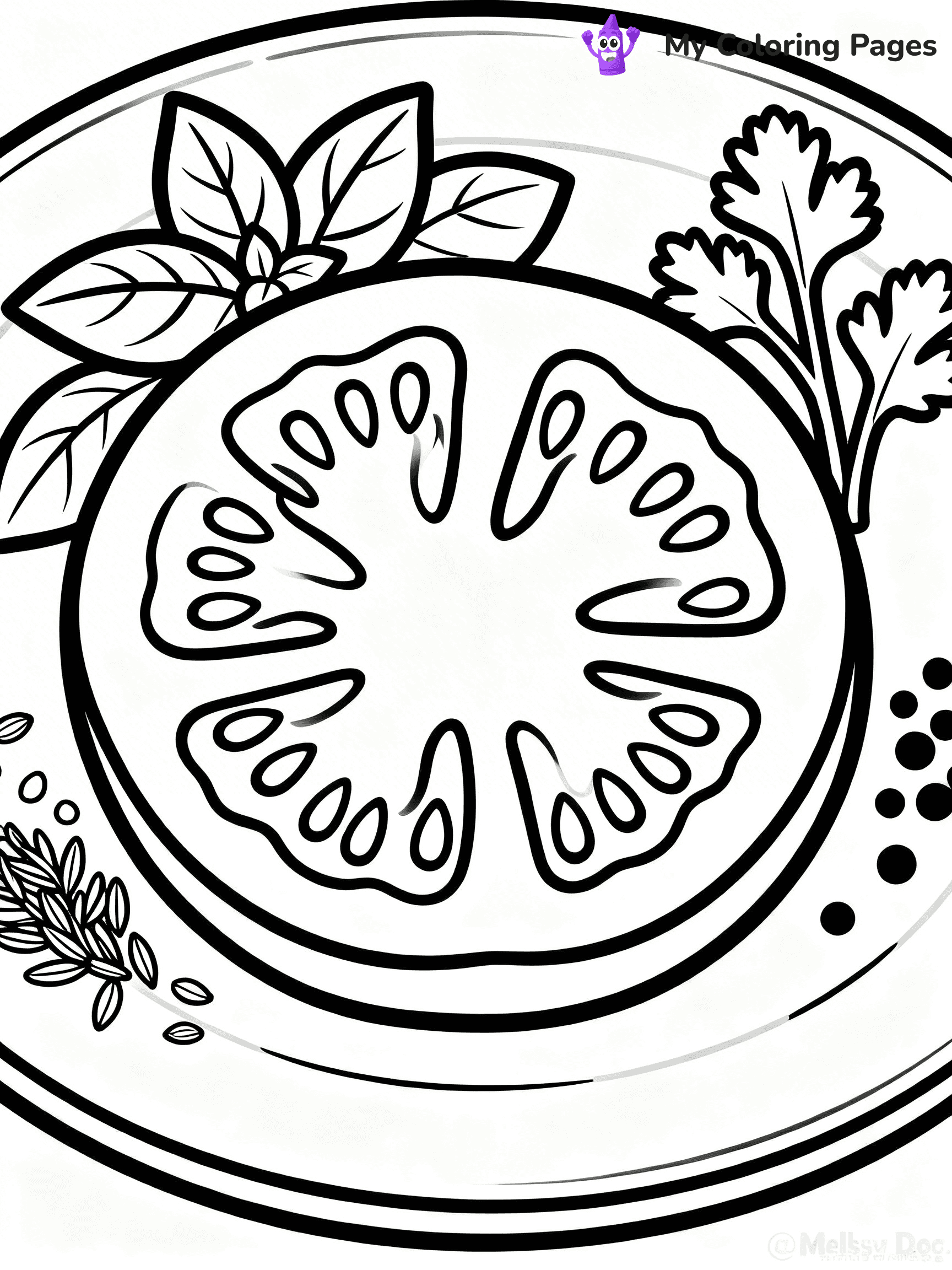Tomato Coloring Pages - 27