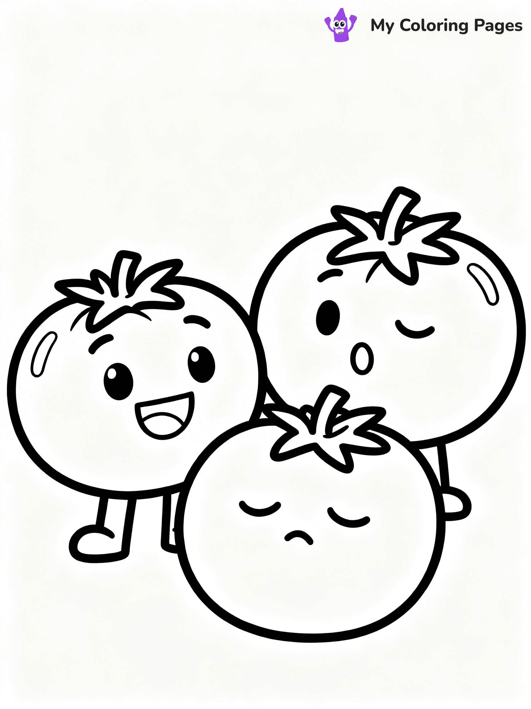 Tomato Coloring Pages - 24