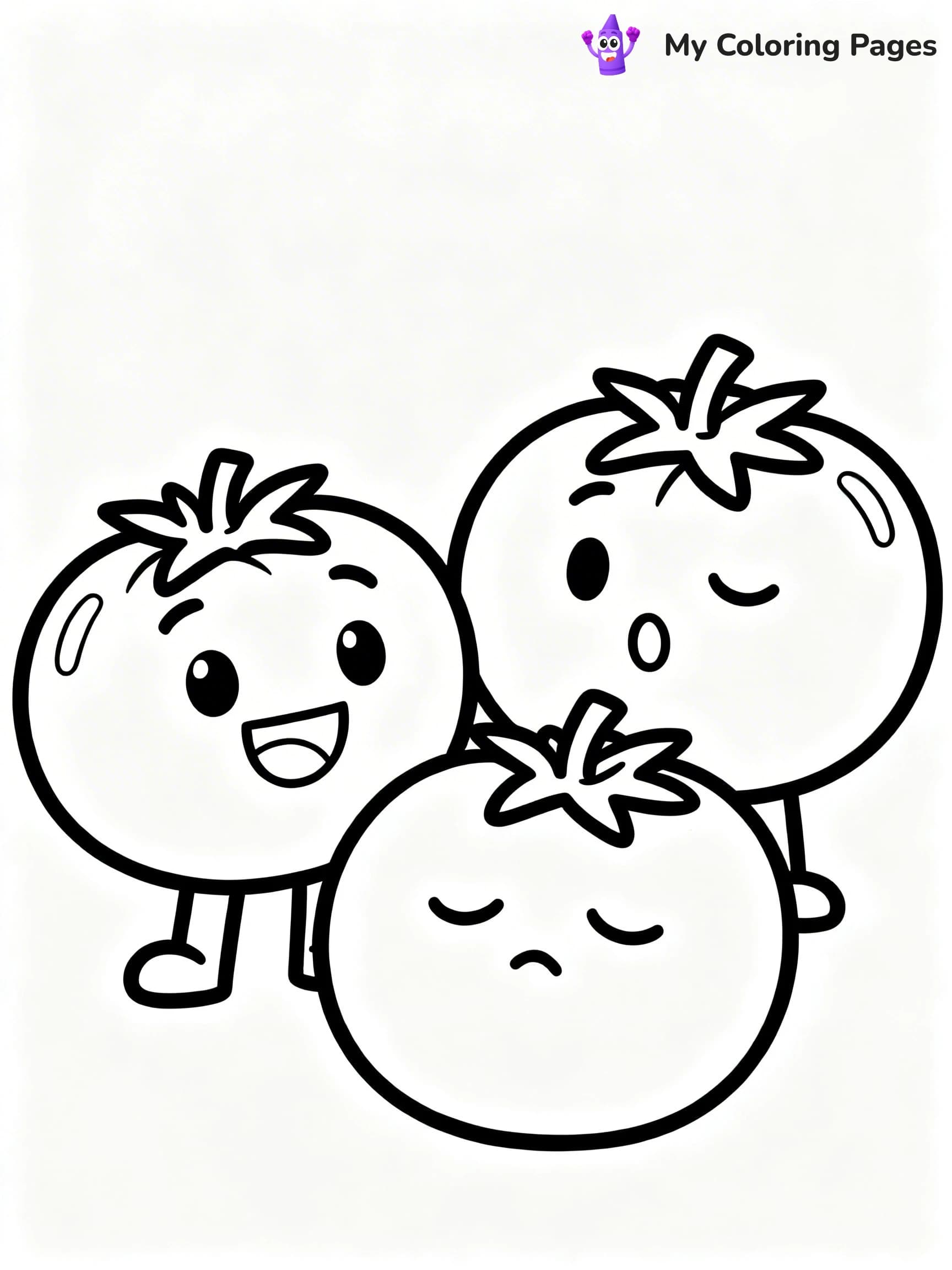 Tomato Coloring Pages - 24