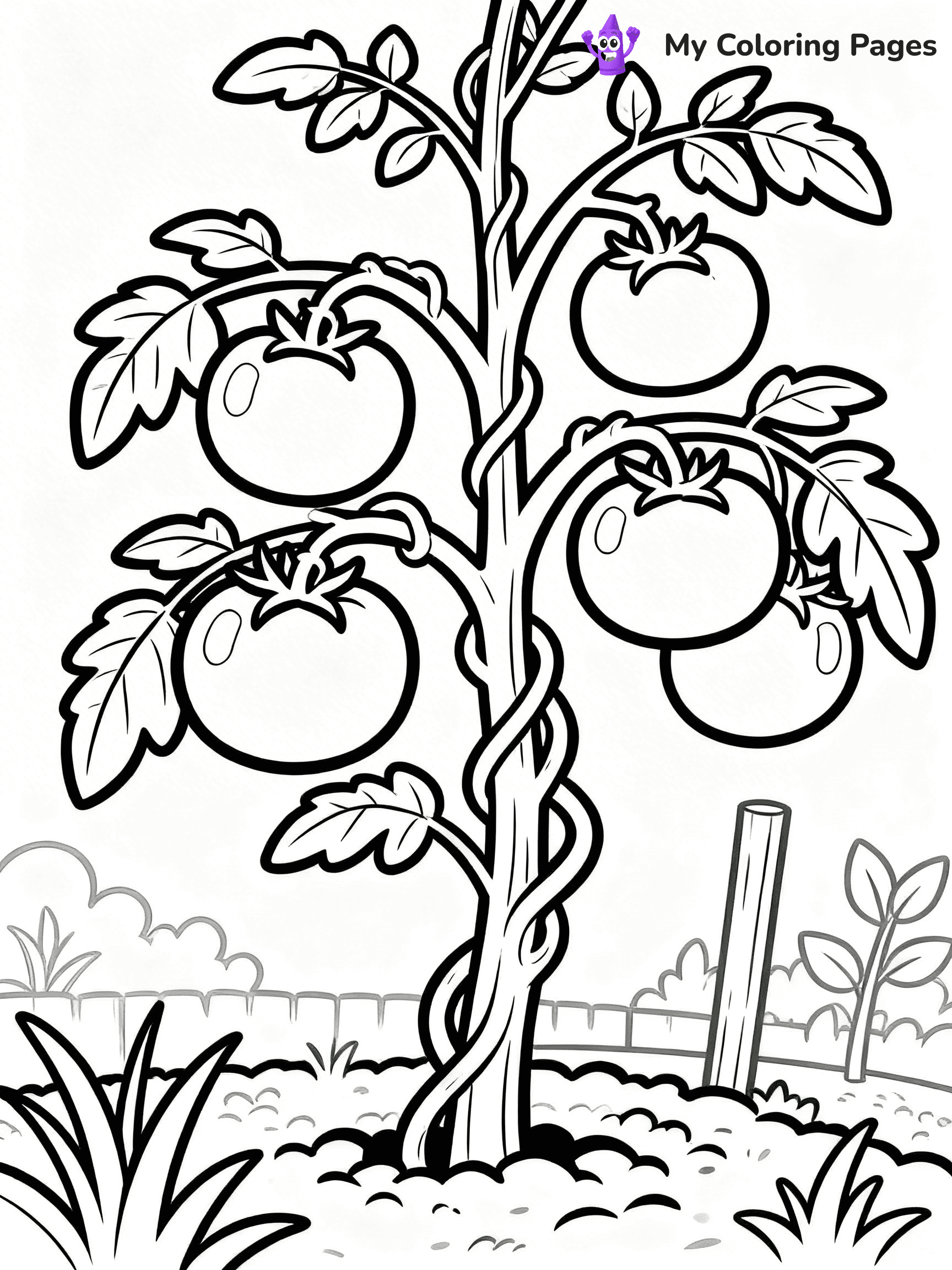 Tomato Coloring Pages - 19