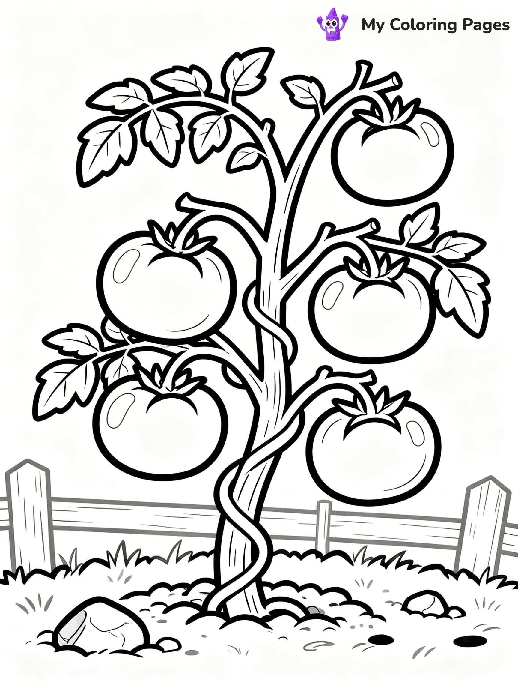 Tomato Coloring Pages - 18