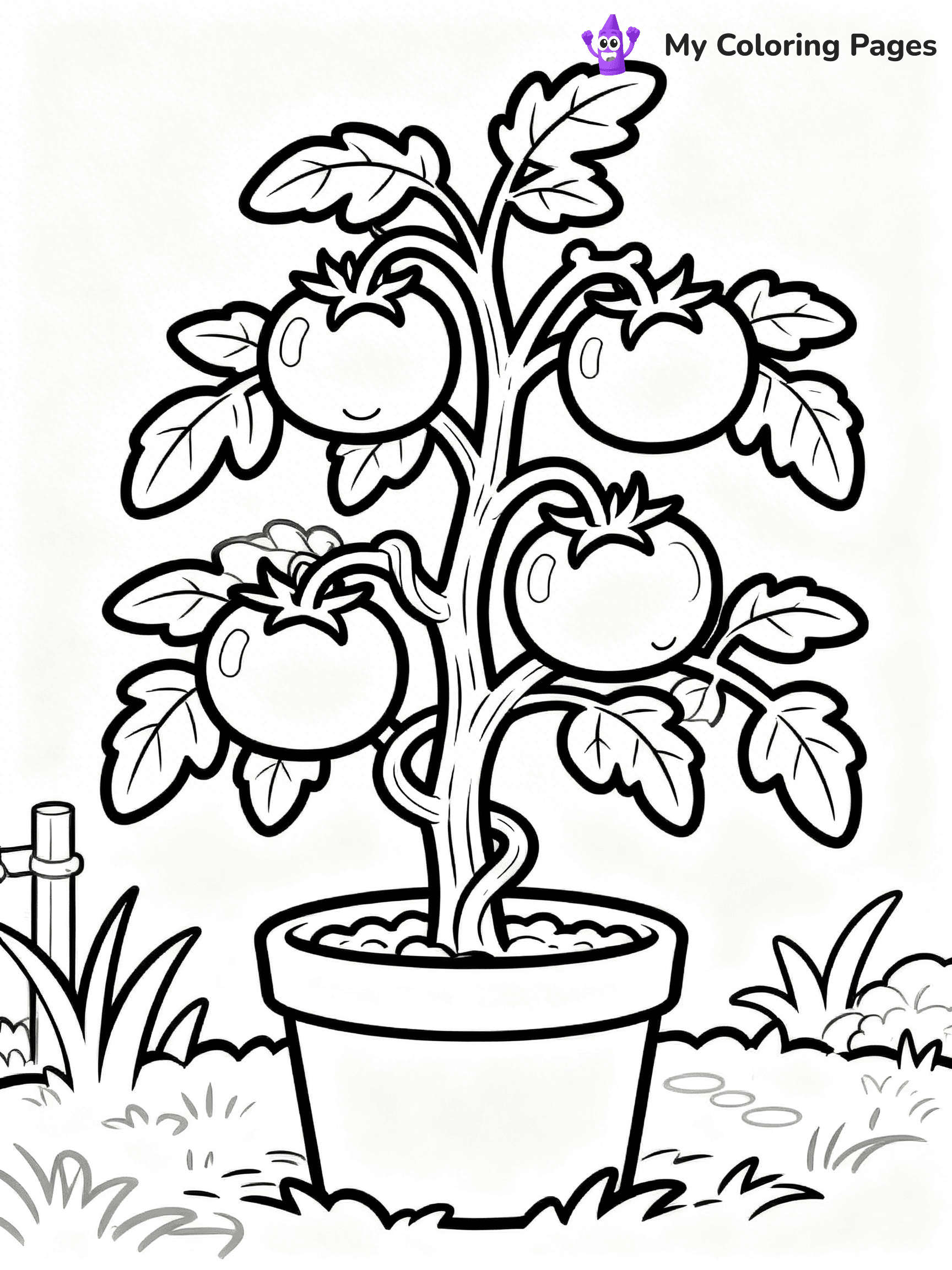 Tomato Coloring Pages - 17