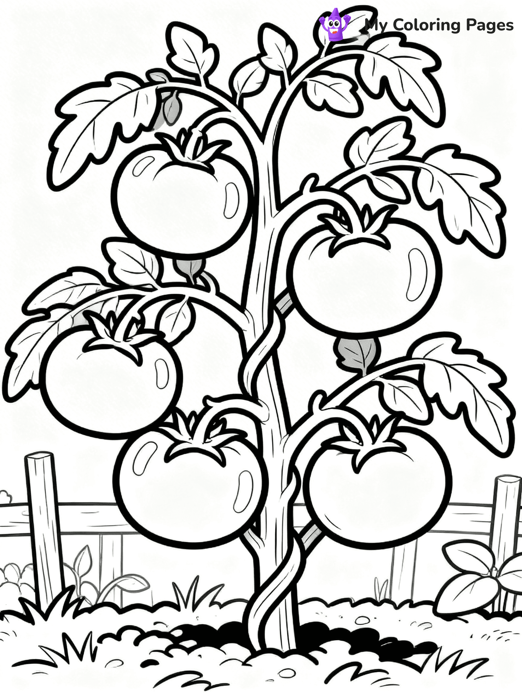 Tomato Coloring Pages - 14