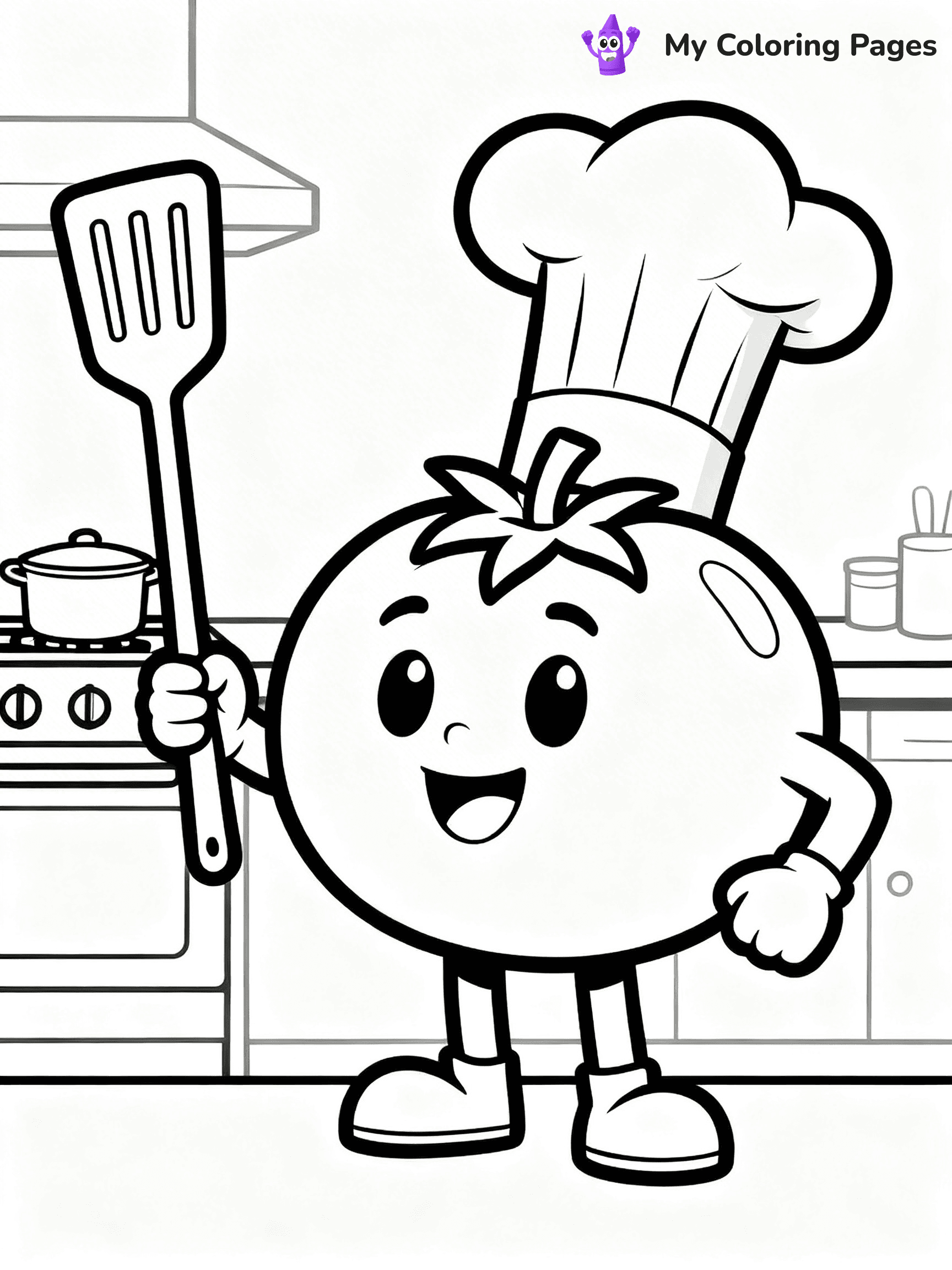 Tomato Coloring Pages - 12