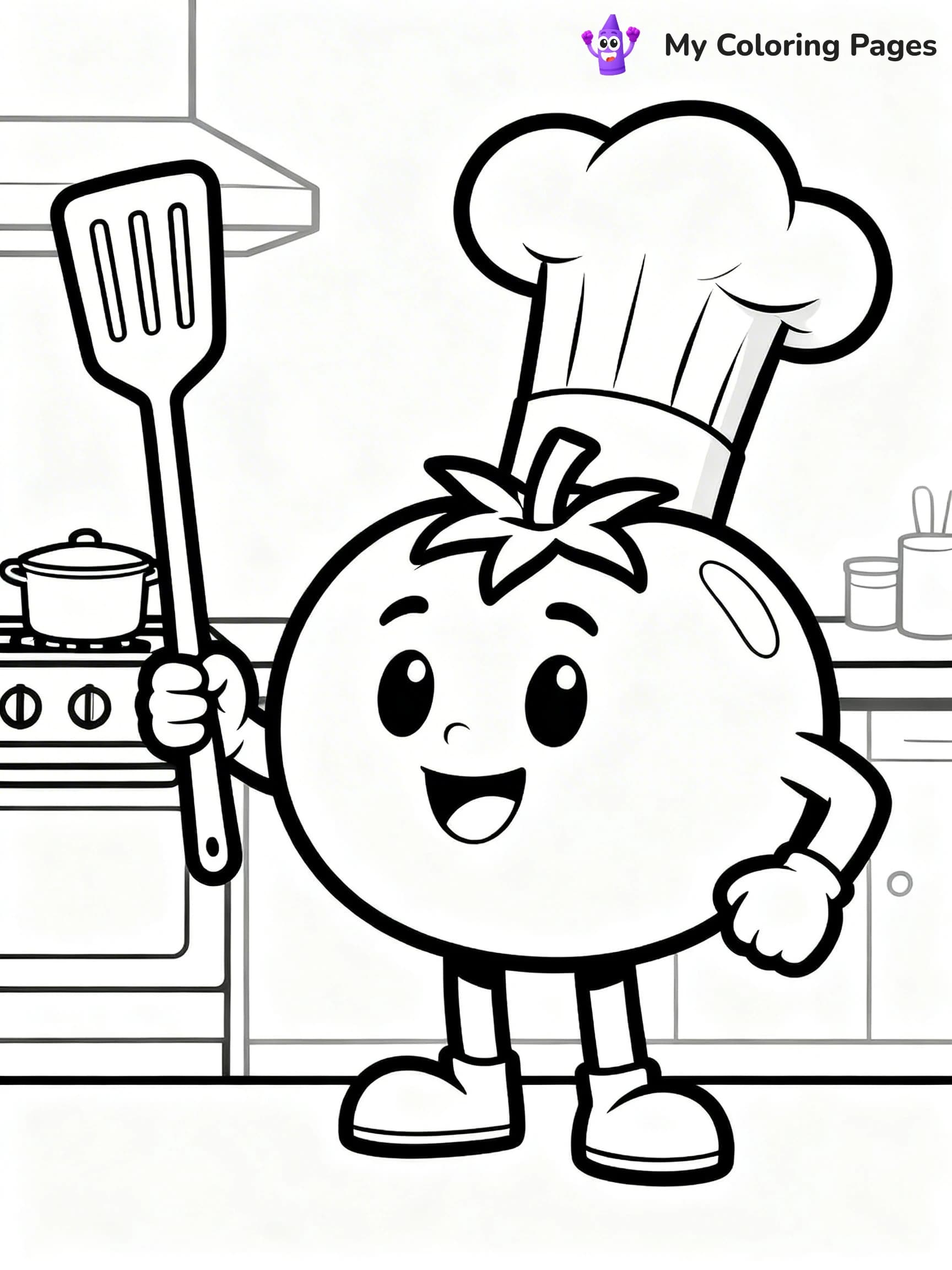 Tomato Coloring Pages - 12