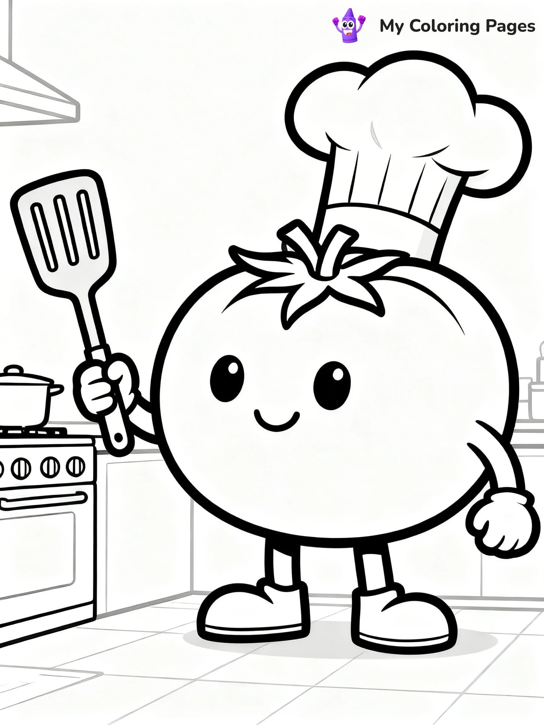 Tomato Coloring Pages - 11