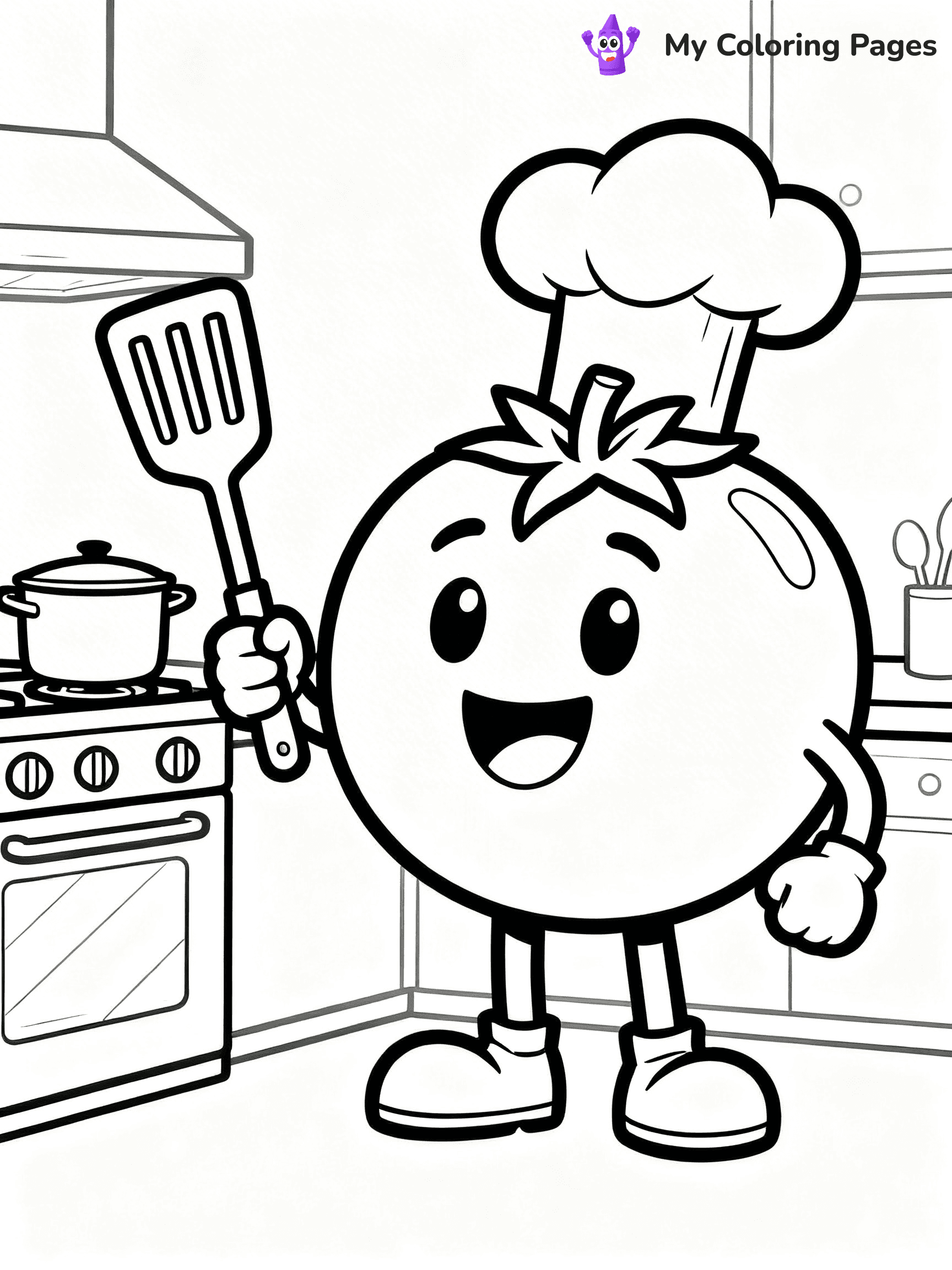 Tomato Coloring Pages - 10
