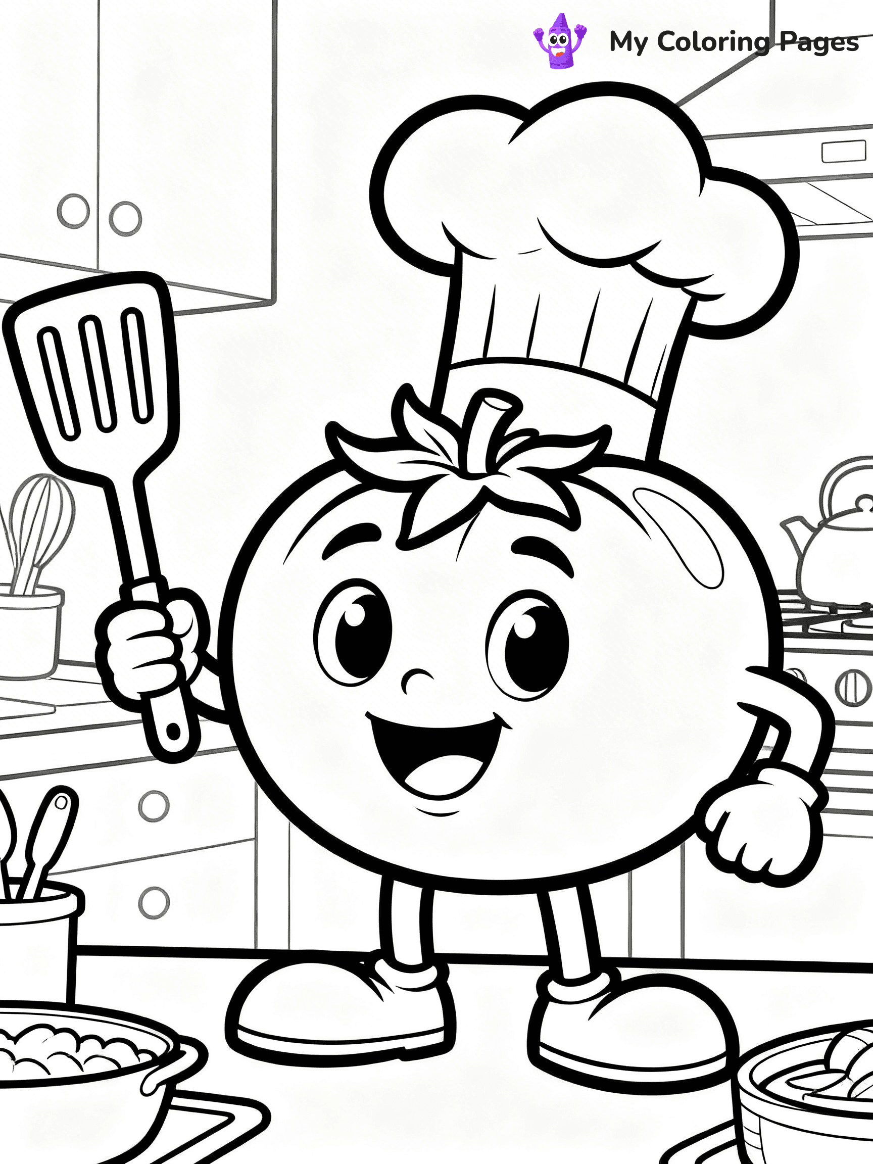 Tomato Coloring Pages - 9