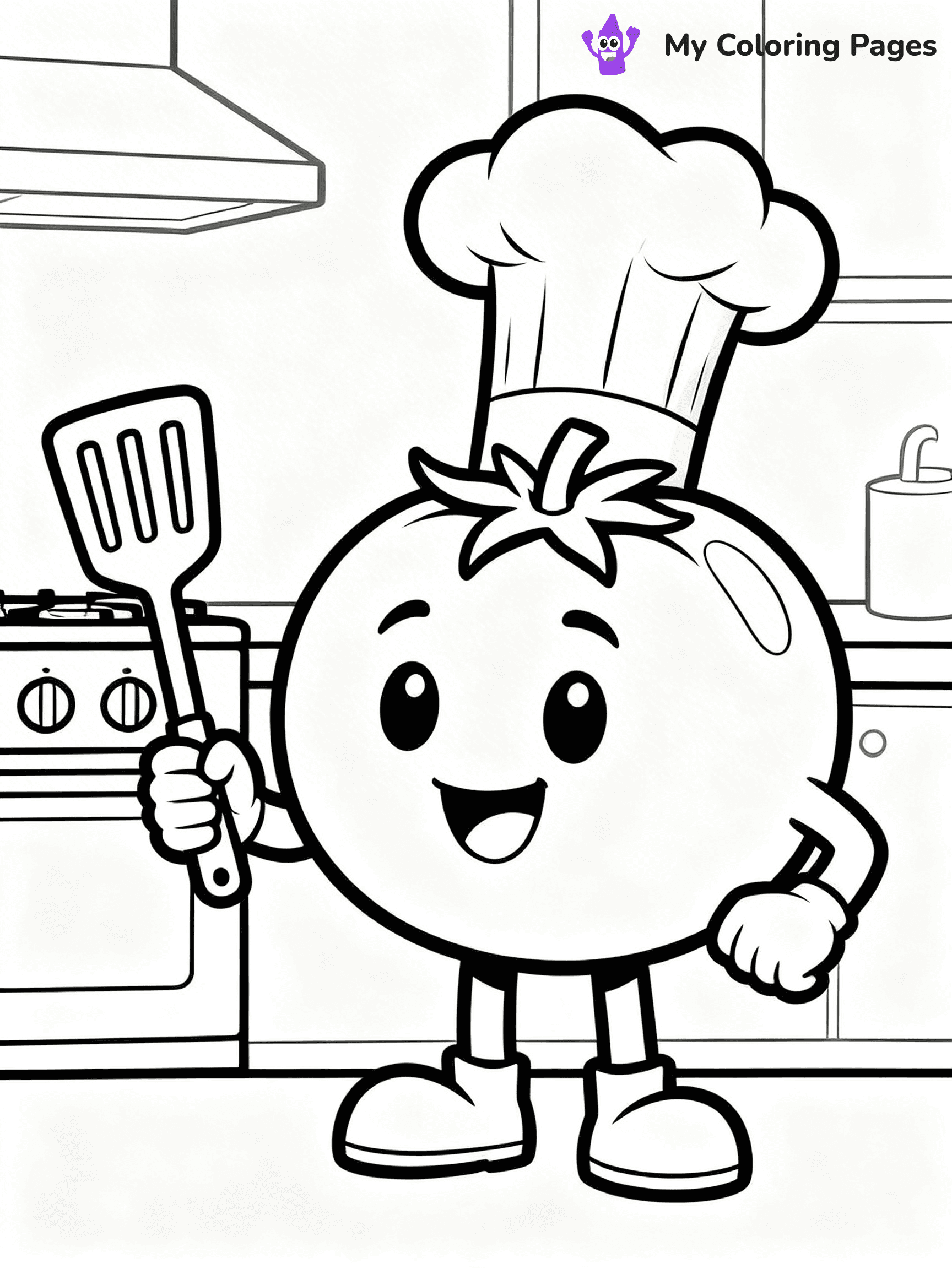 Tomato Coloring Pages - 8