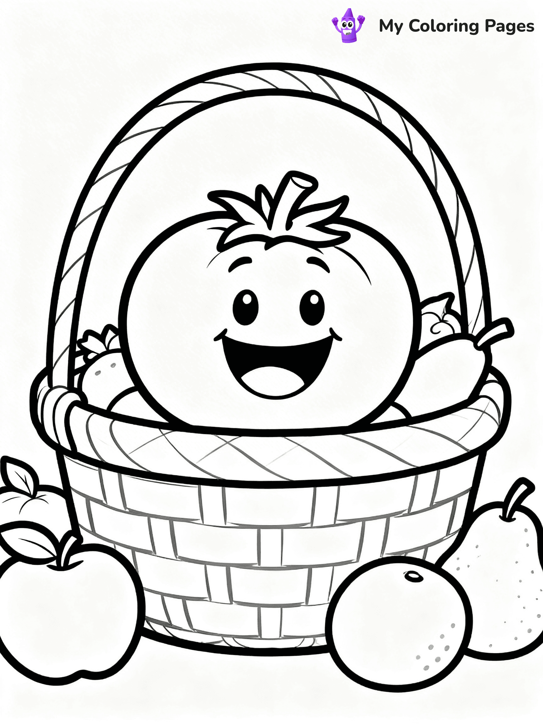 Tomato Coloring Pages - 6