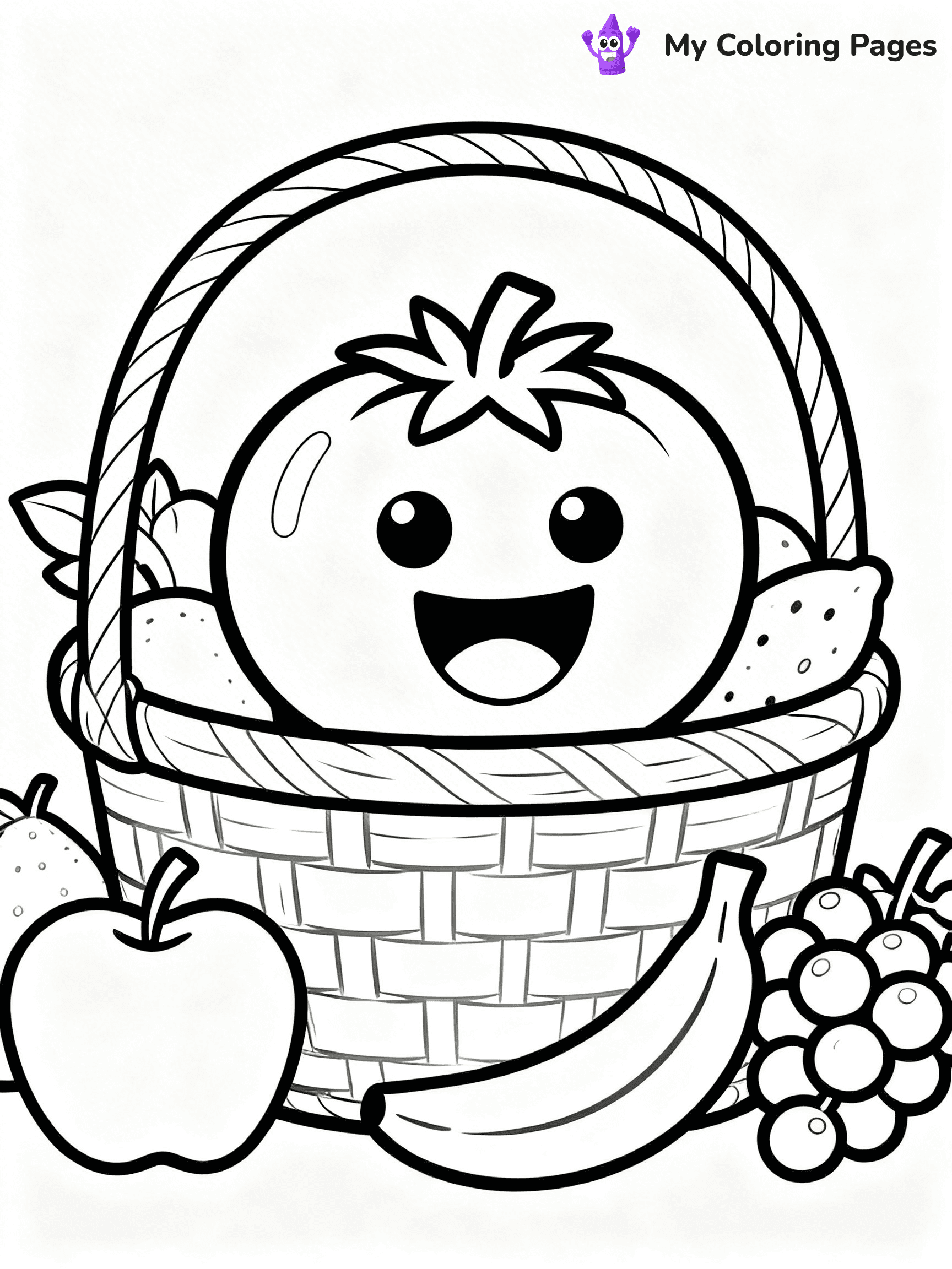 Tomato Coloring Pages - 5