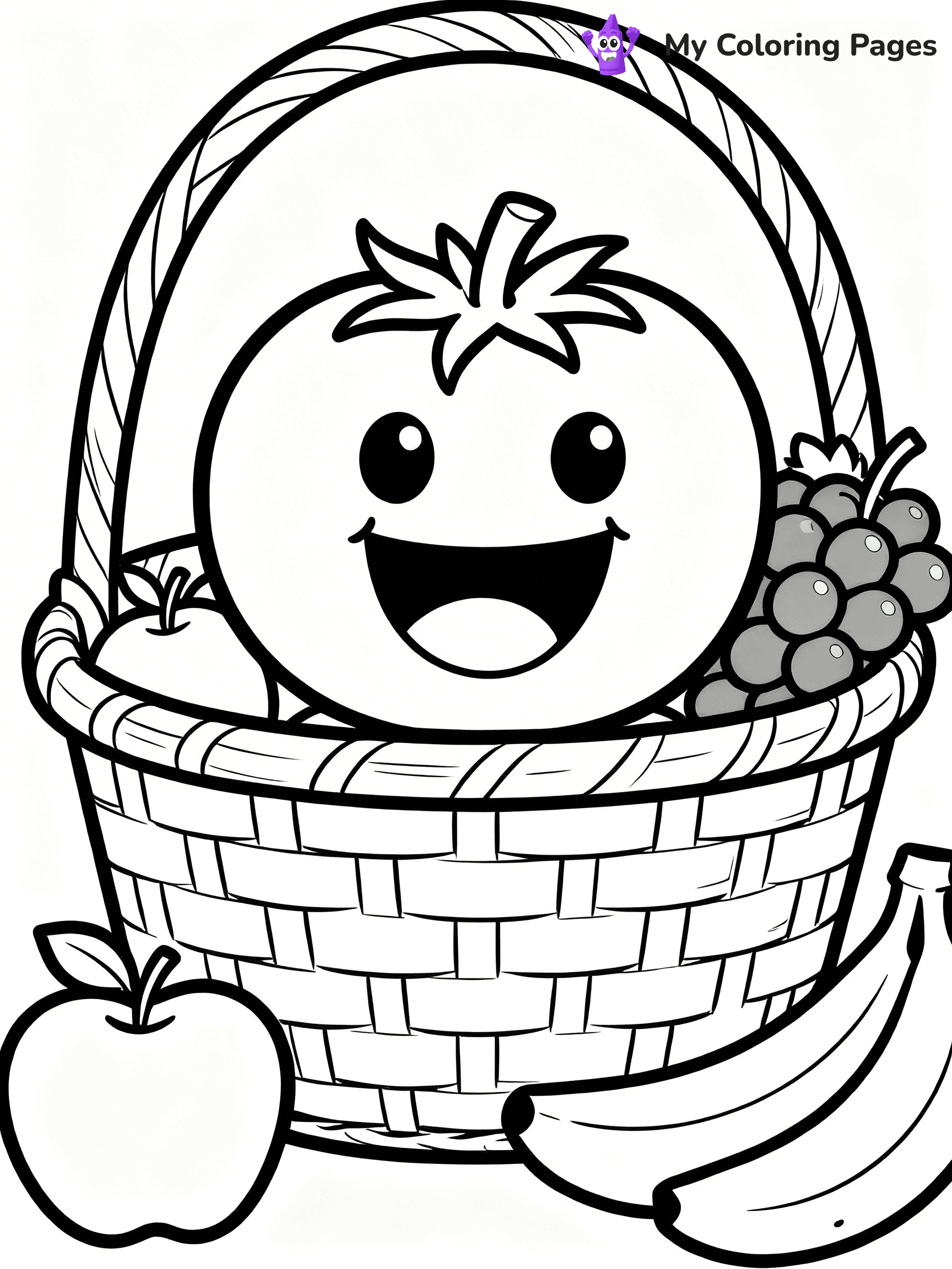 Tomato Coloring Pages - 4
