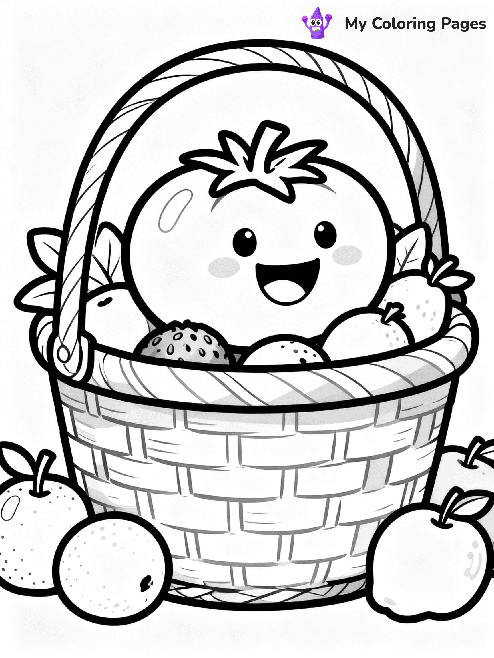 Tomato Coloring Pages - 3