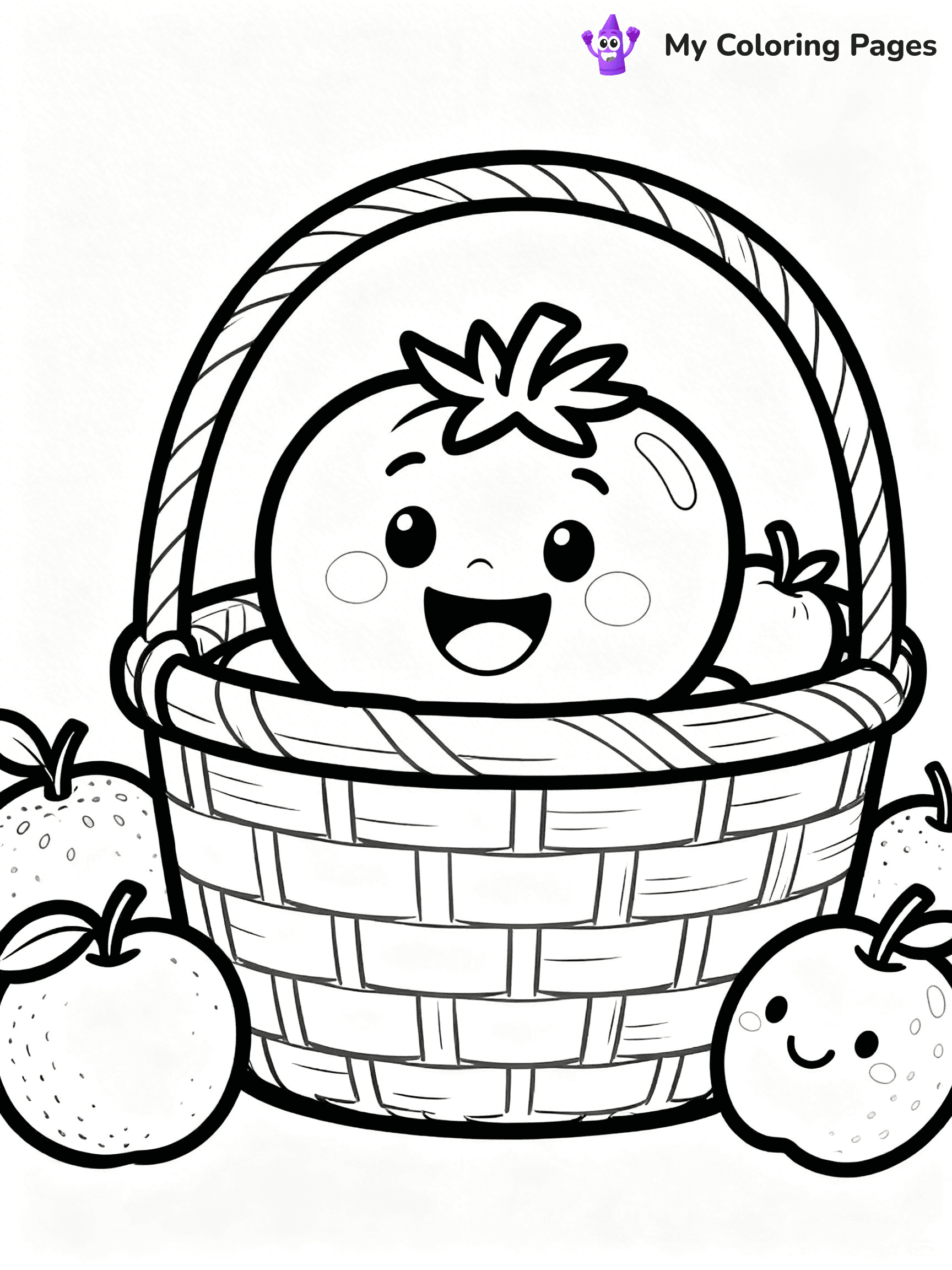 Tomato Coloring Pages - 1