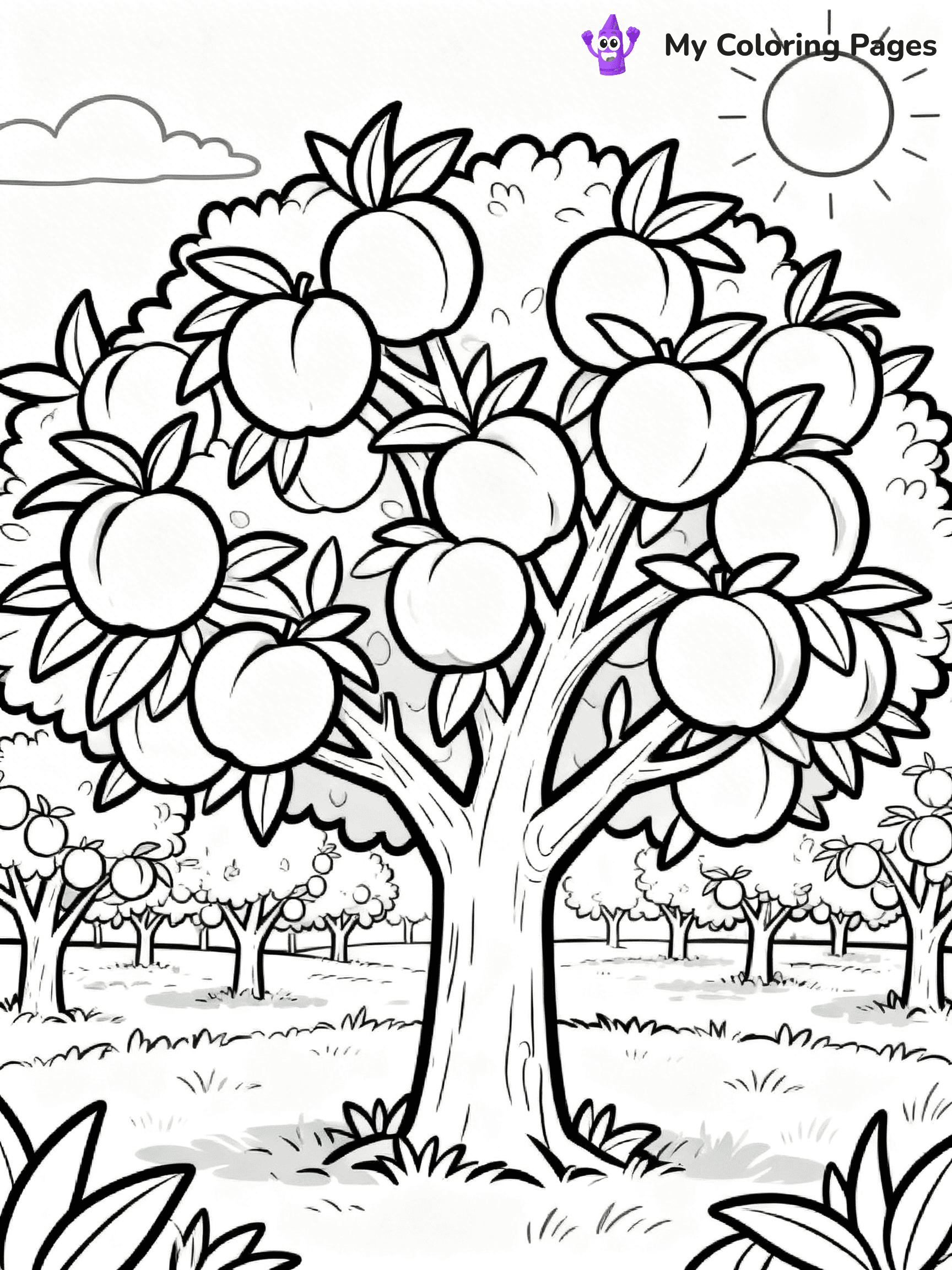 Peaches Coloring Pages - 75