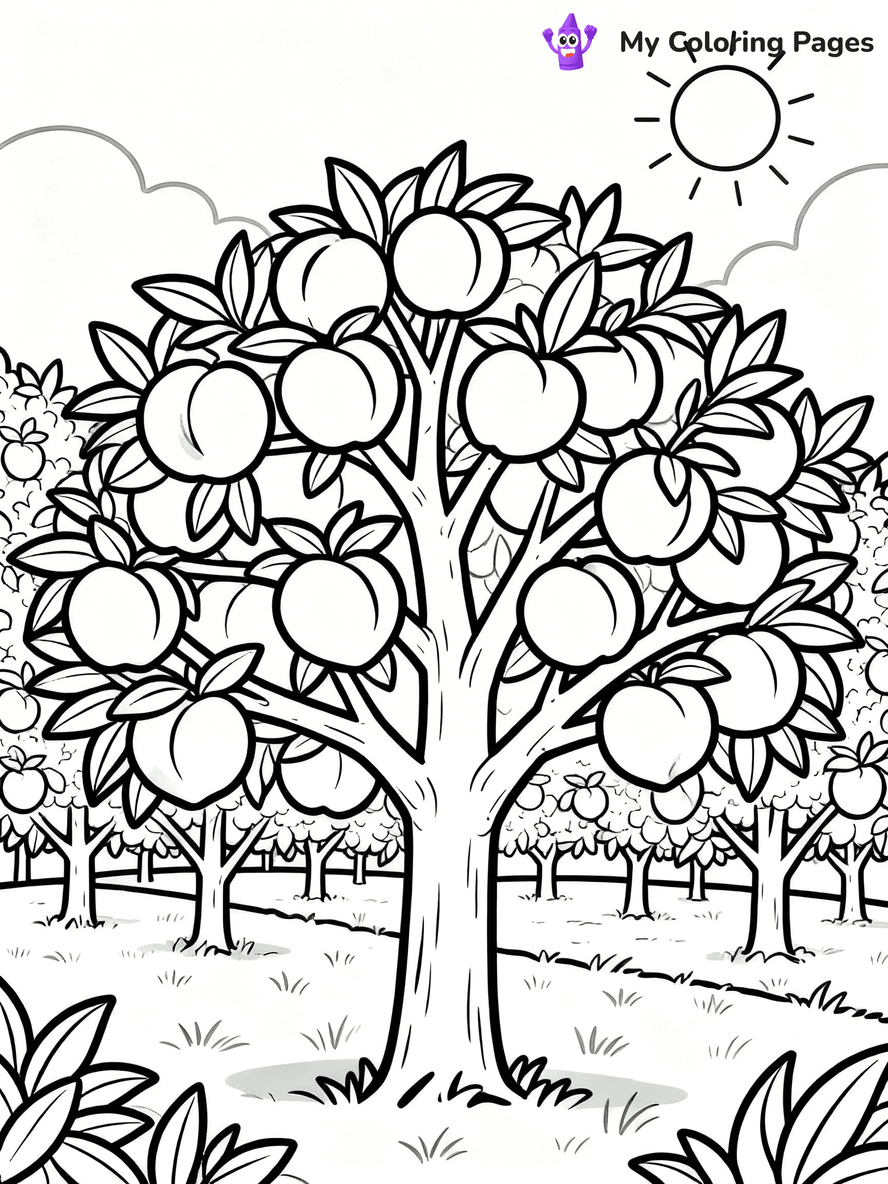 Peaches Coloring Pages - 70