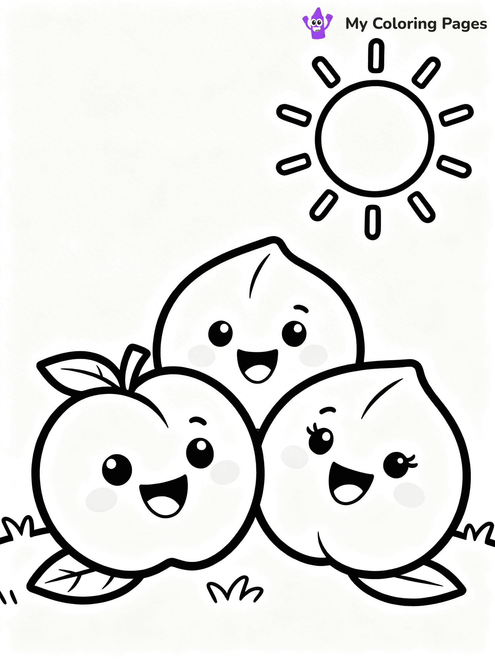 Peaches Coloring Pages - 48