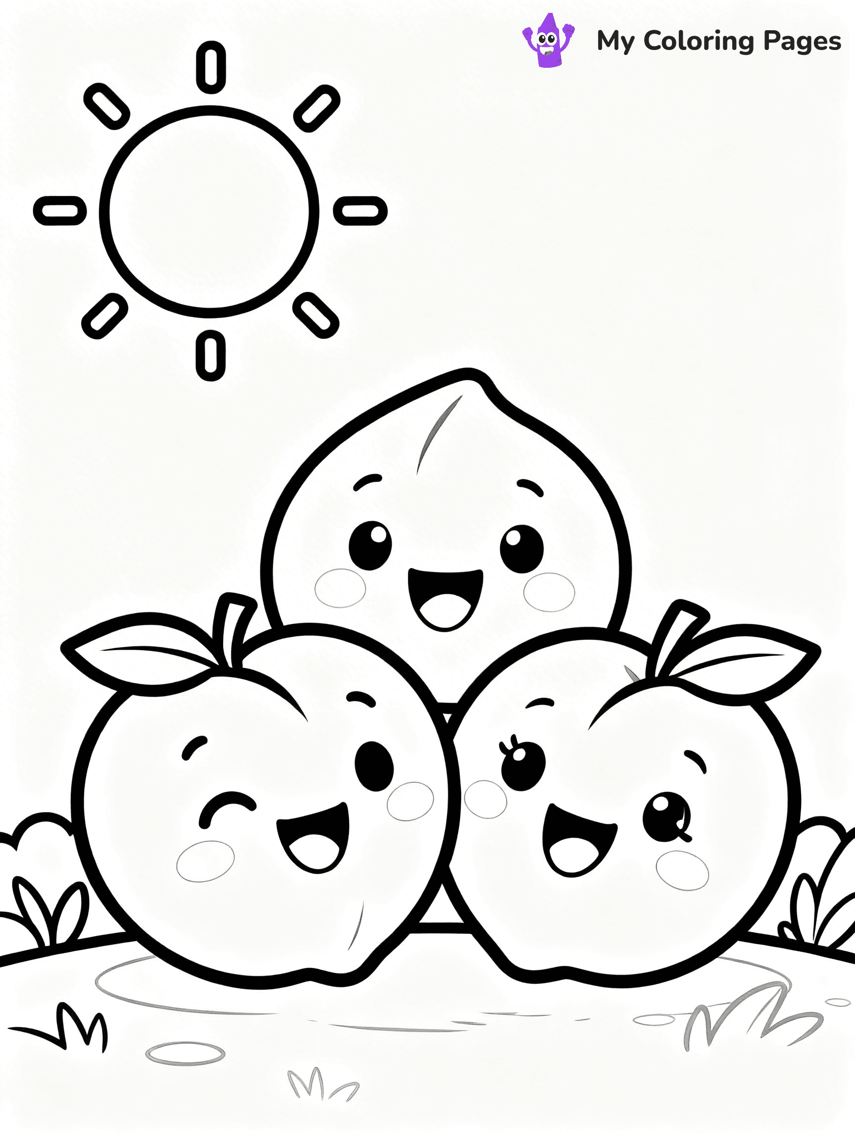 Peaches Coloring Pages - 47