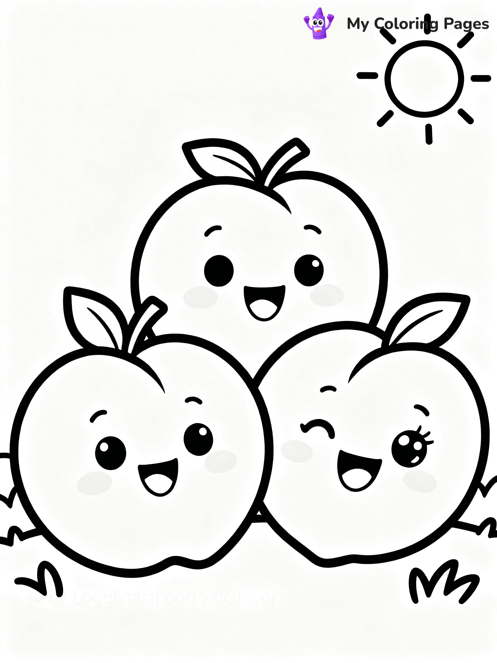 Peaches Coloring Pages - 46