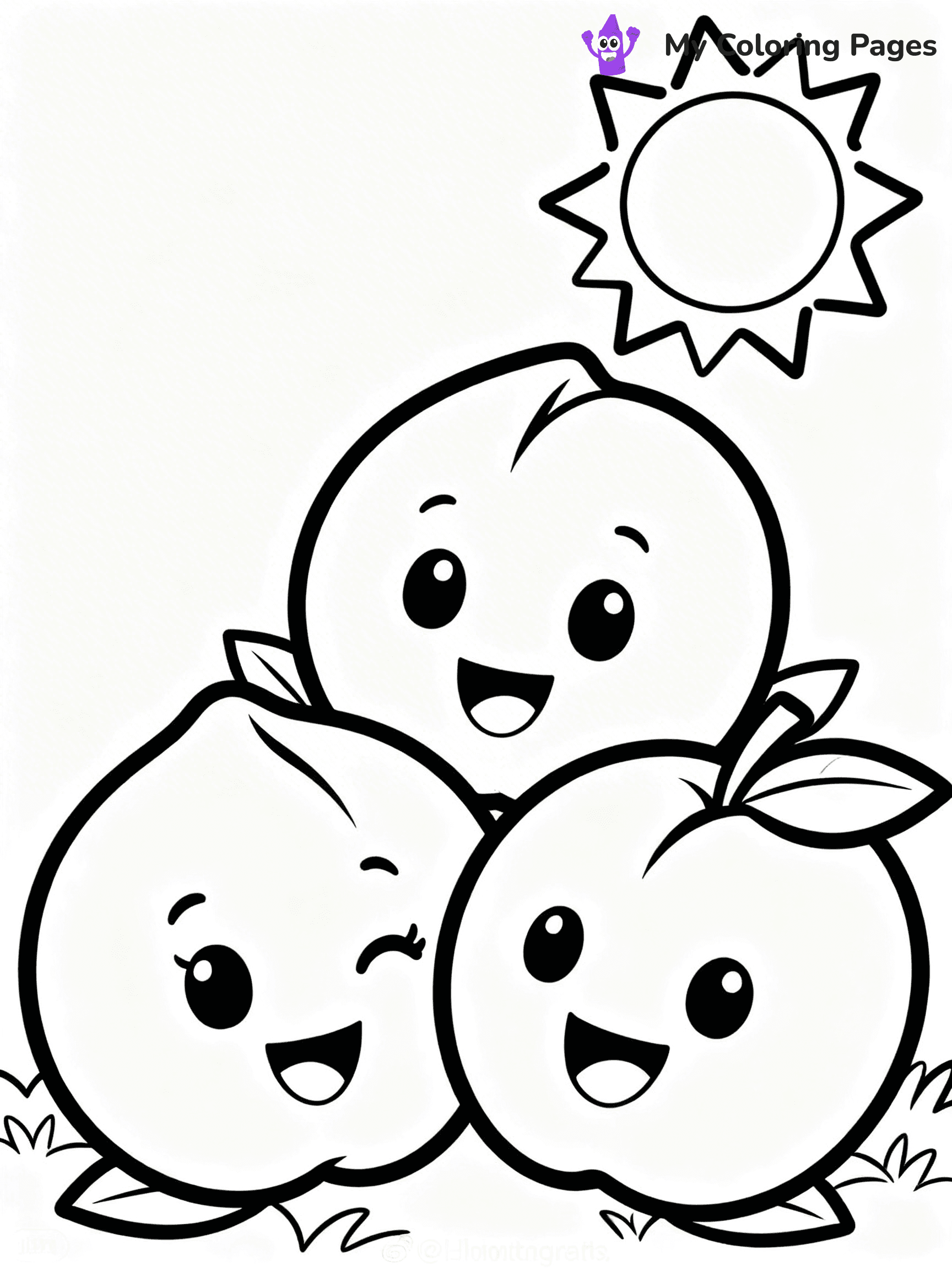 Peaches Coloring Pages - 45