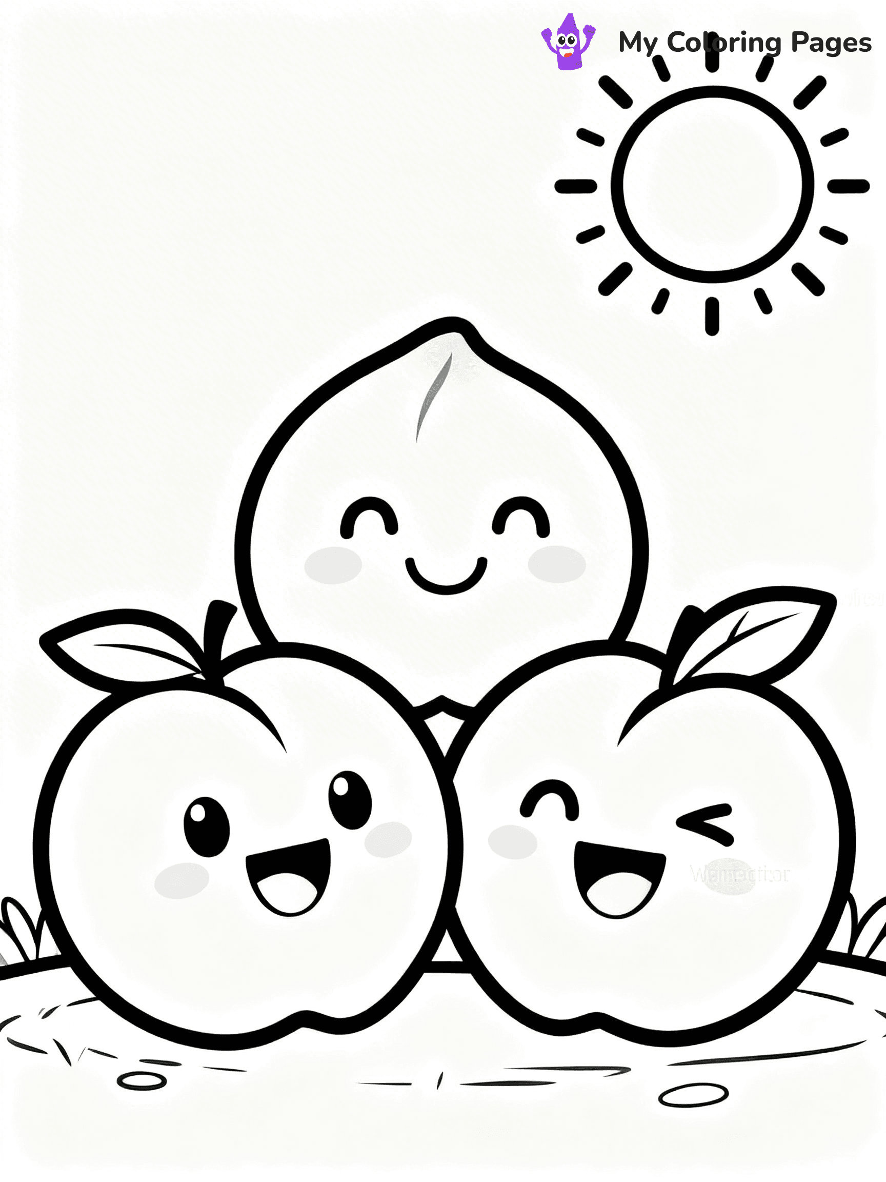 Peaches Coloring Pages - 44