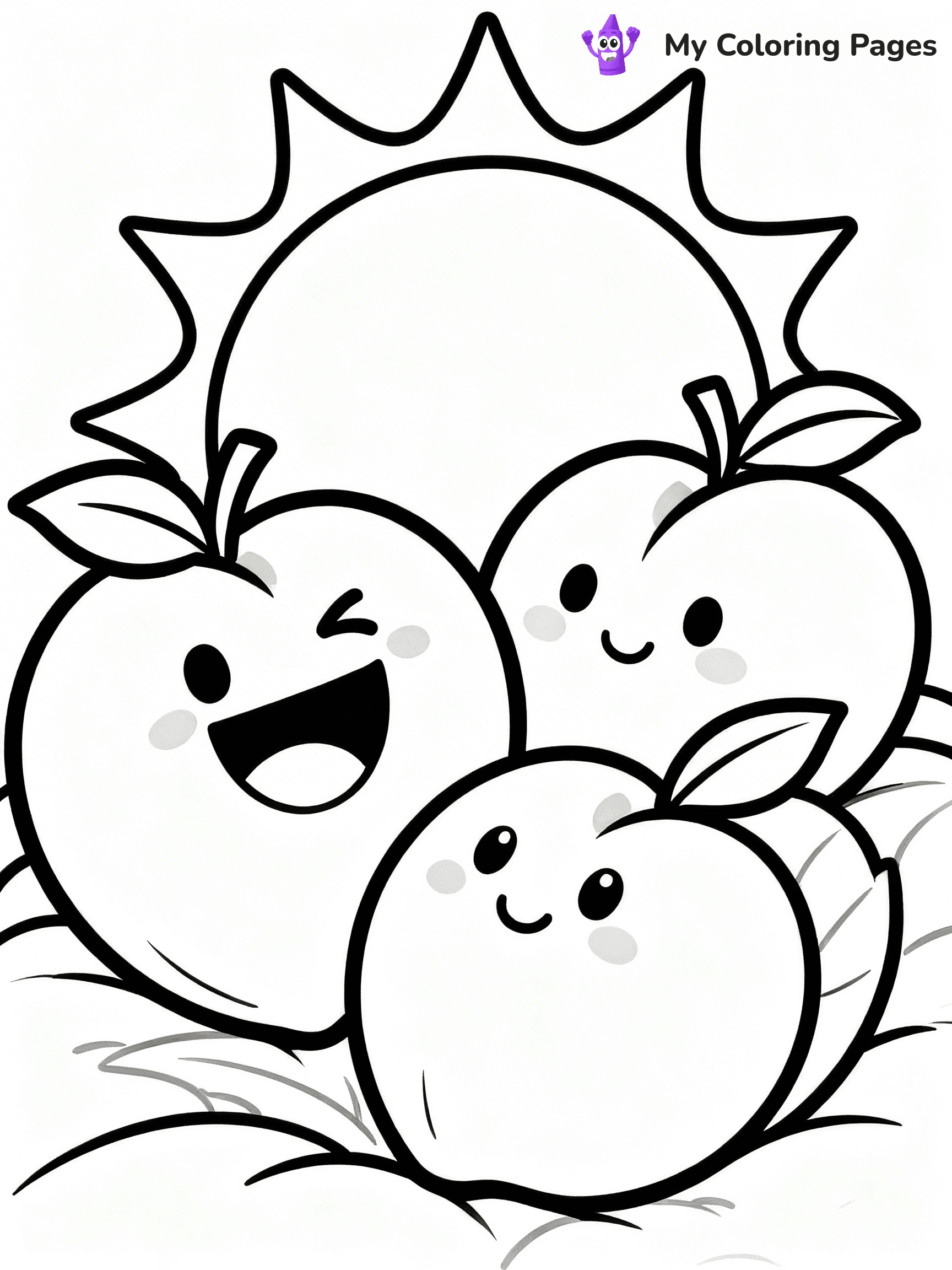 Peaches Coloring Pages - 43
