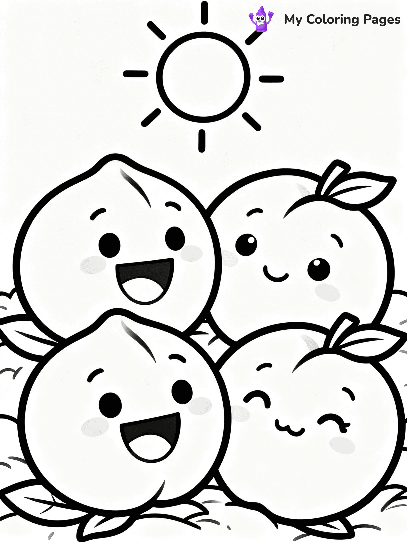 Peaches Coloring Pages - 42