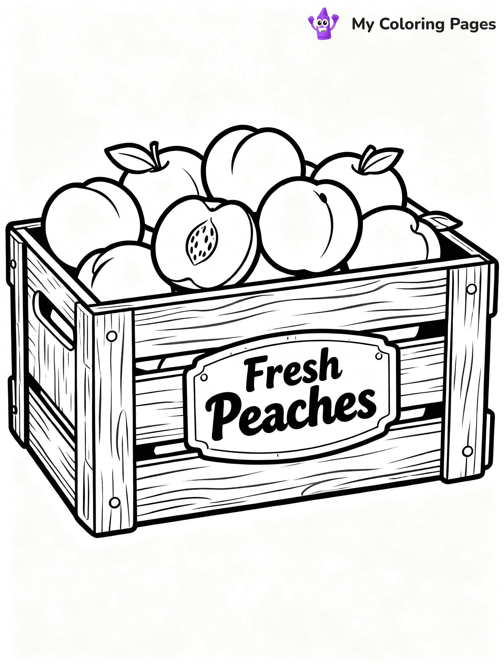 Peaches Coloring Pages - 30