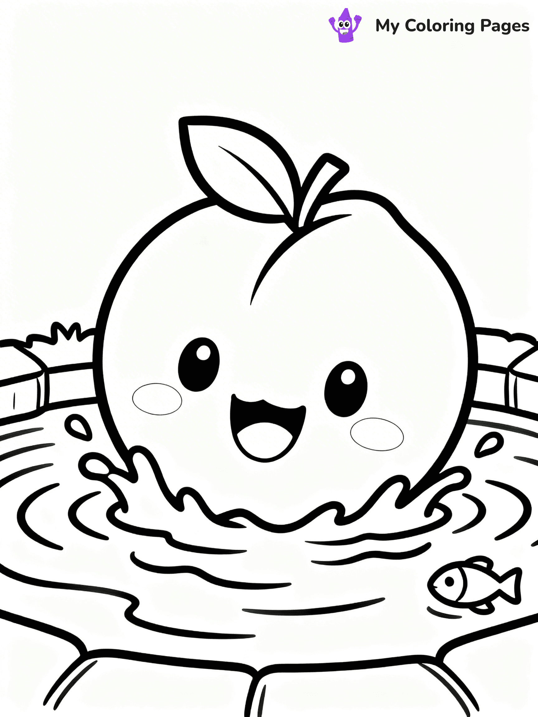 Peaches Coloring Pages - 12