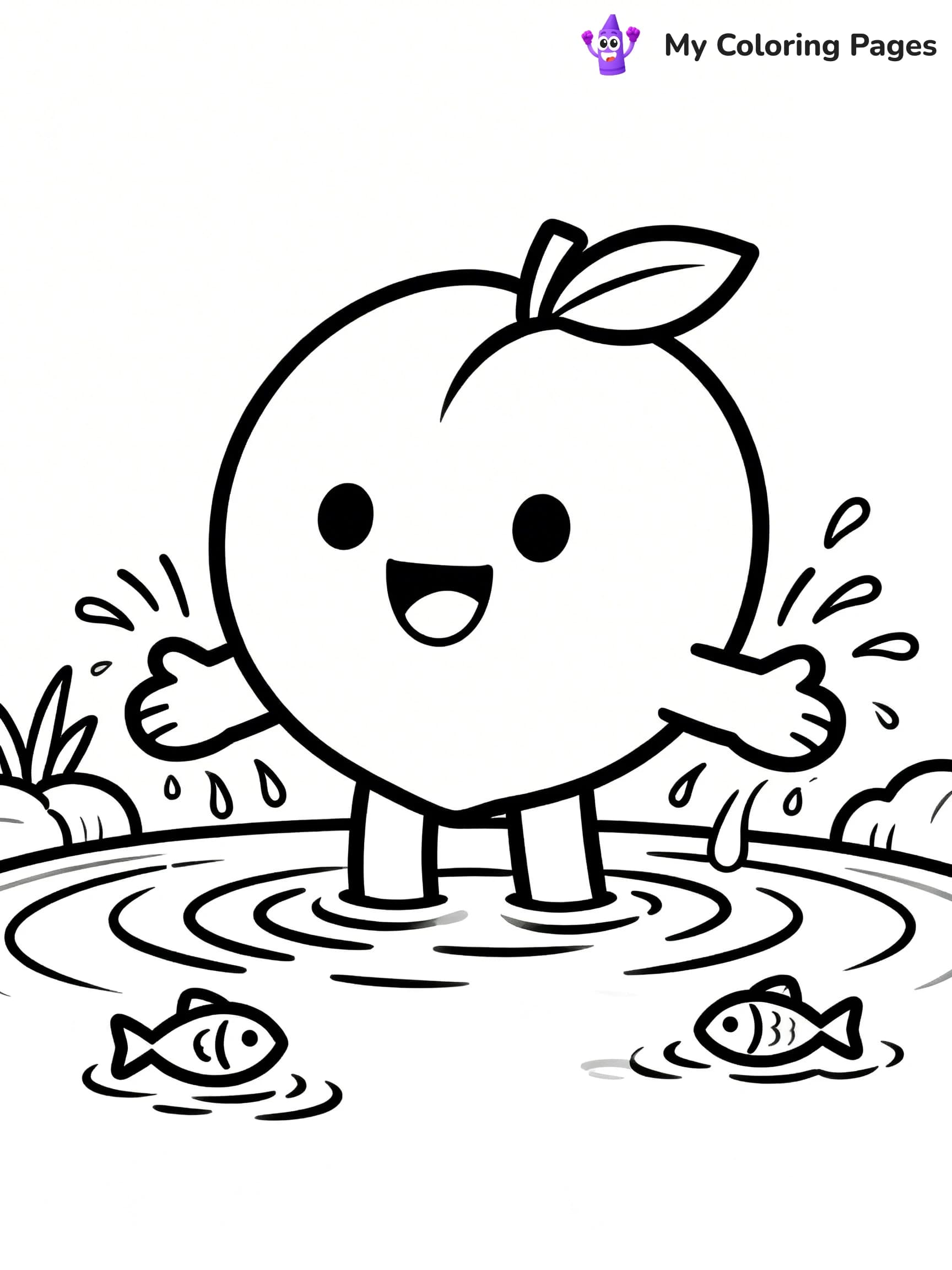 Peaches Coloring Pages - 9