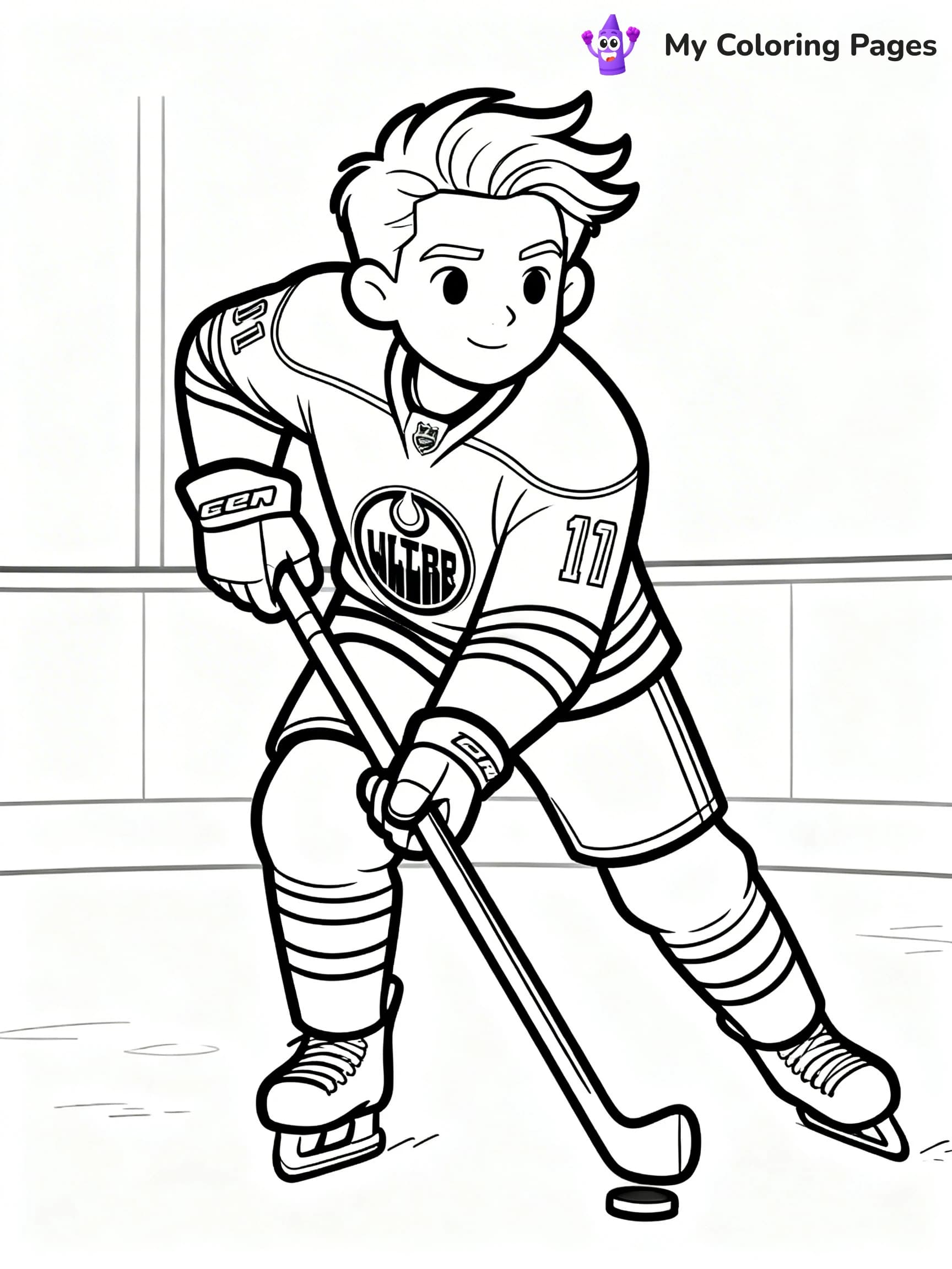 Connor McDavid Coloring Pages - 12