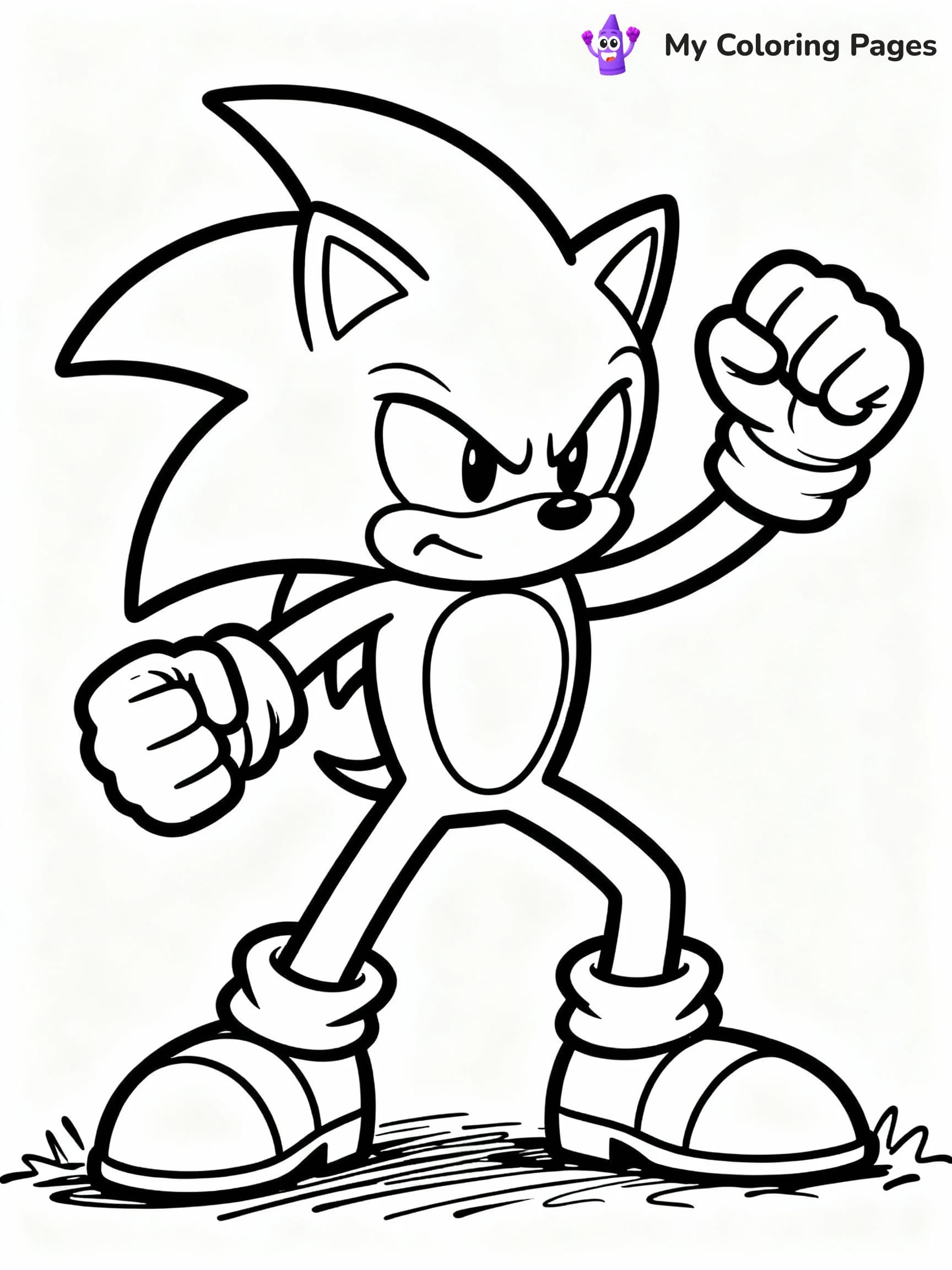 Knuckles Coloring Pages - 10