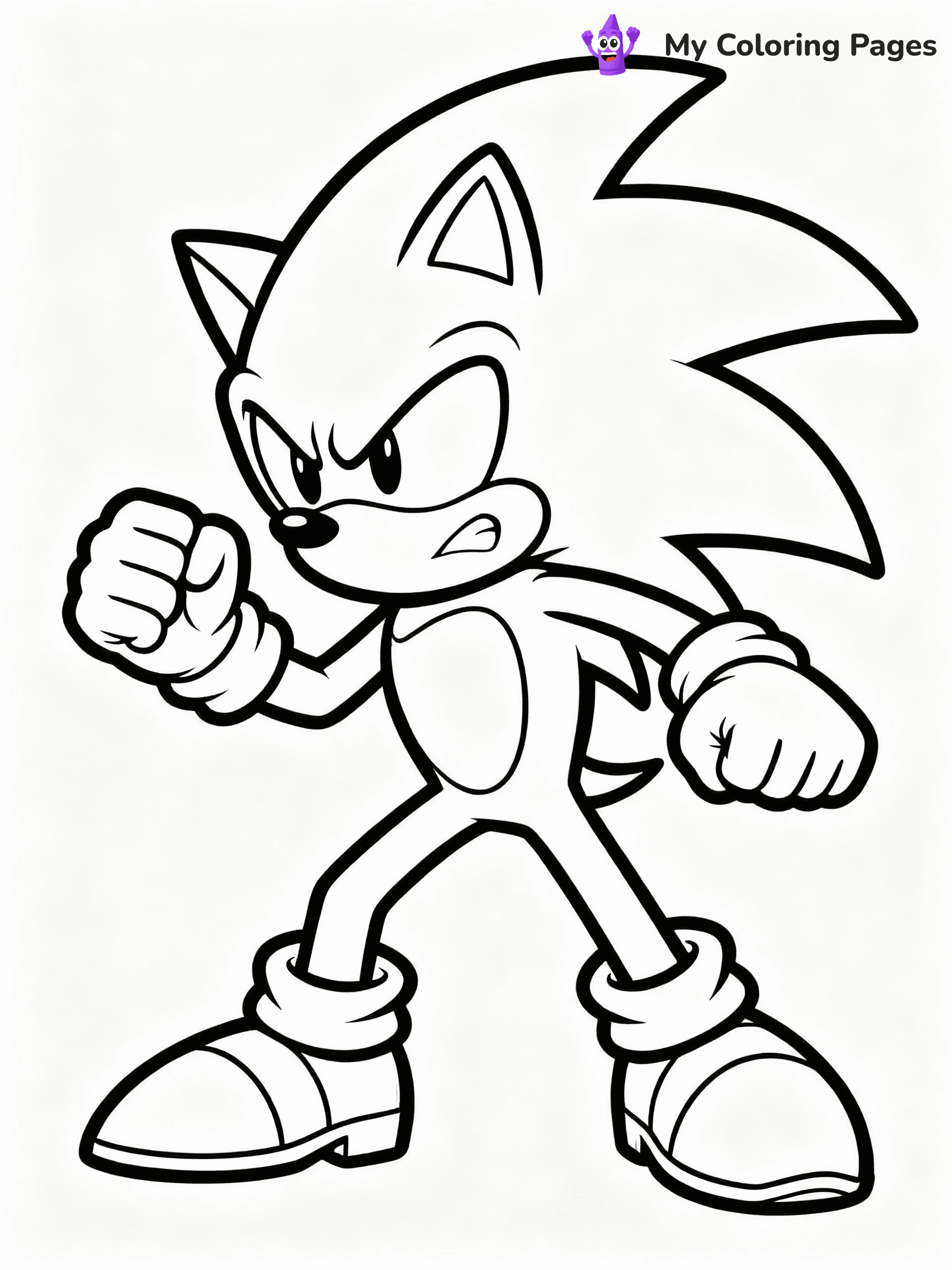 Knuckles Coloring Pages - 9