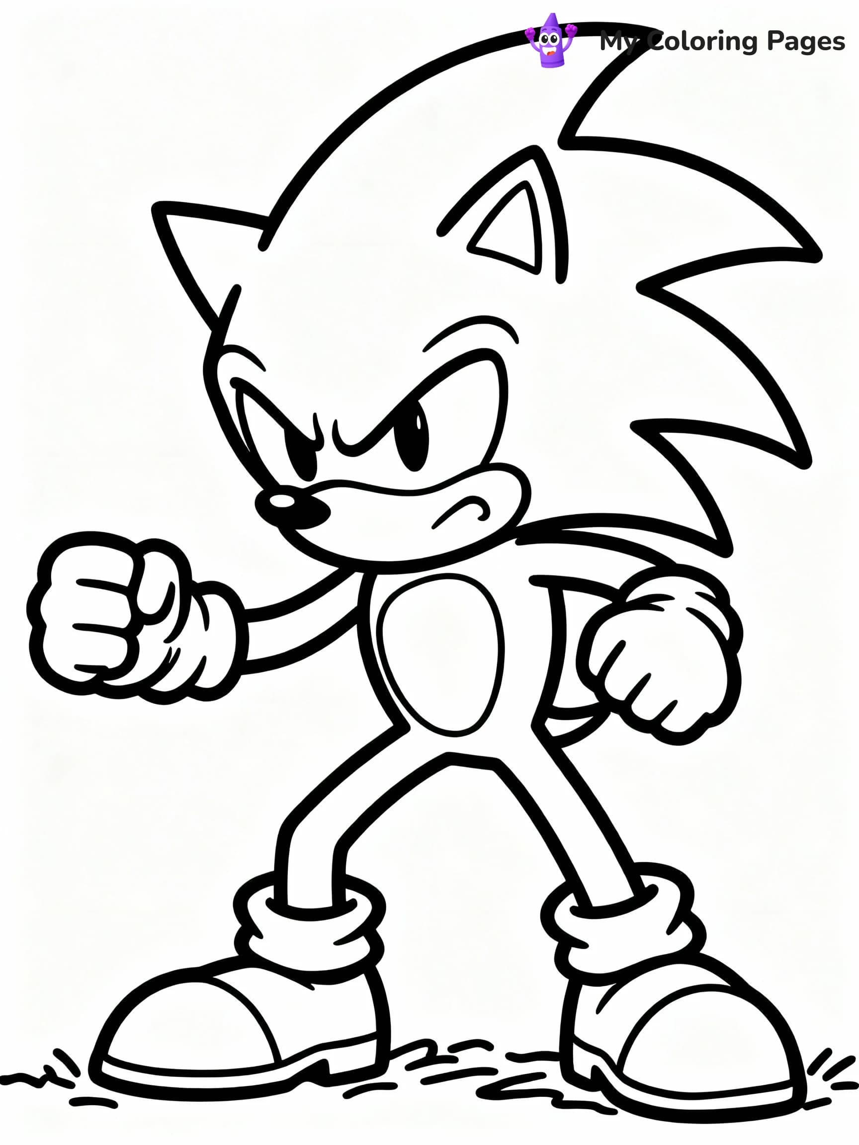 Knuckles Coloring Pages - 7