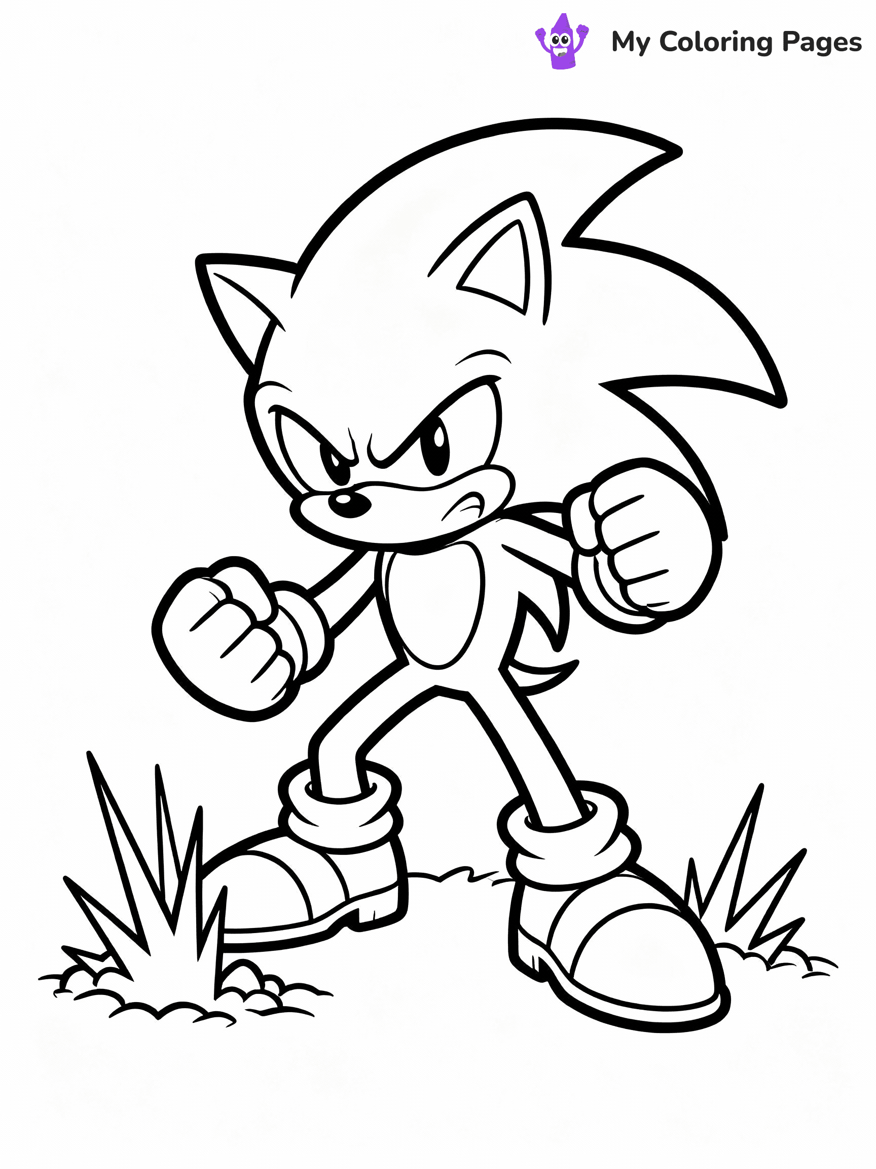 Knuckles Coloring Pages - 4