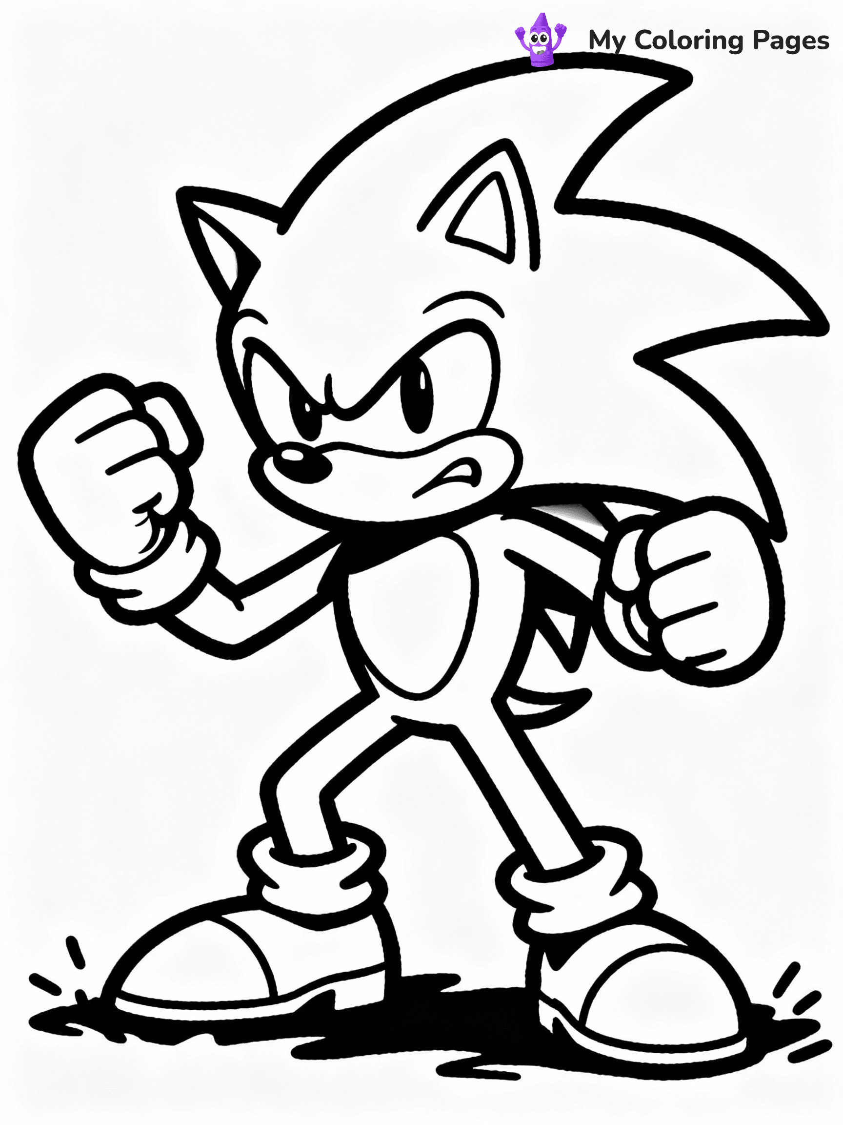 Knuckles Coloring Pages - 2