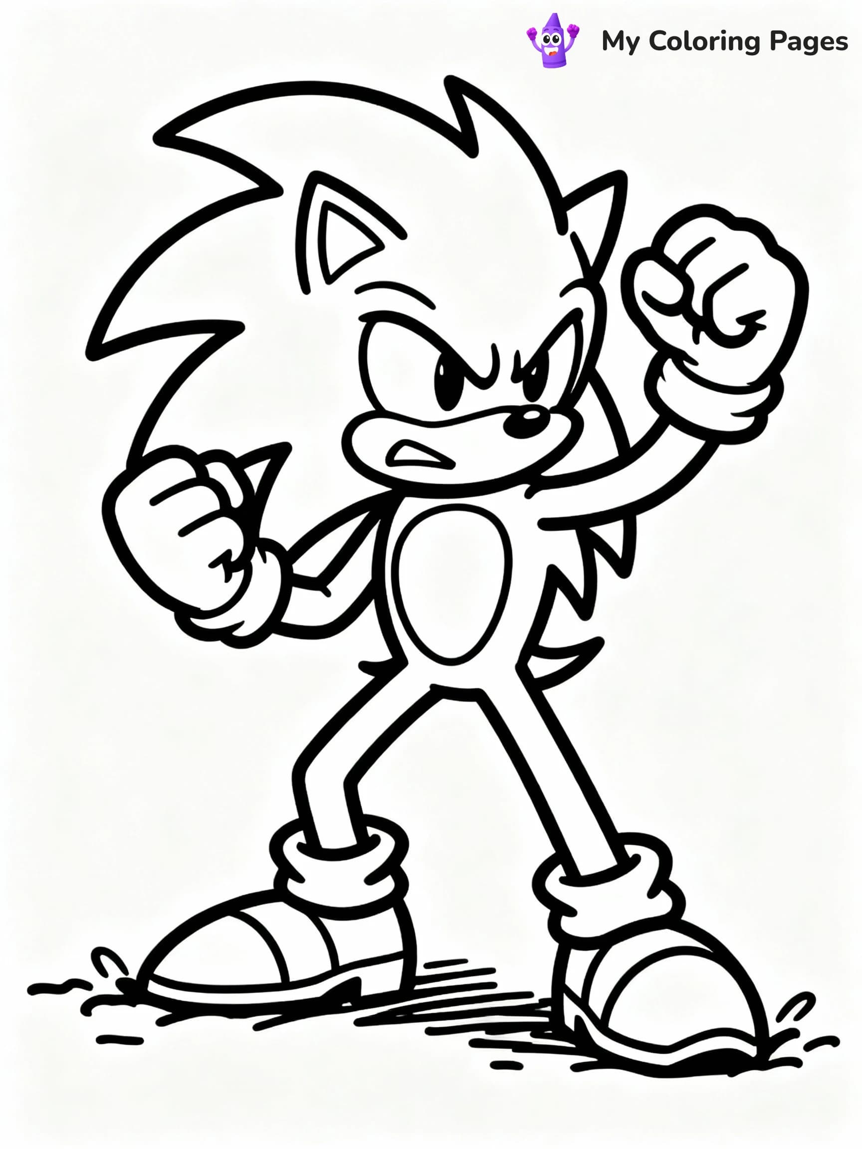 Knuckles Coloring Pages - 1