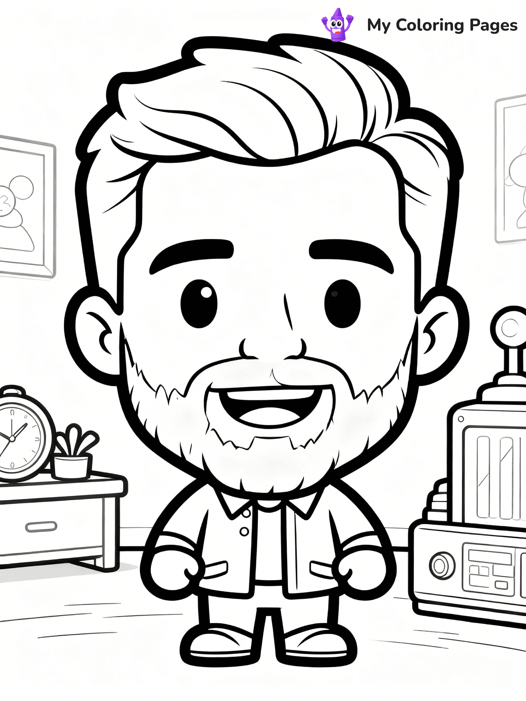 Mr Beast Coloring Pages - 3