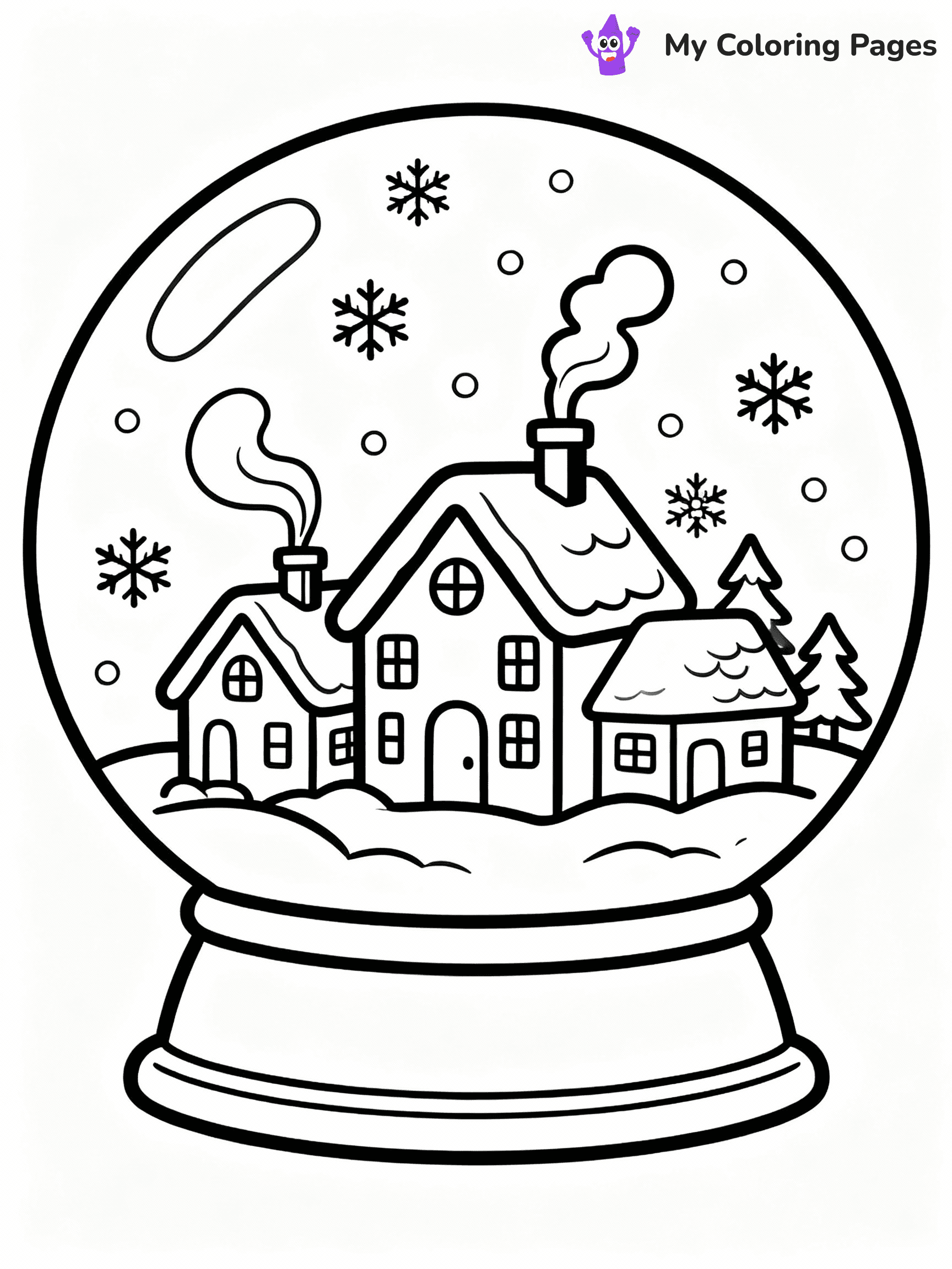 Snow Globe Coloring Pages - 31