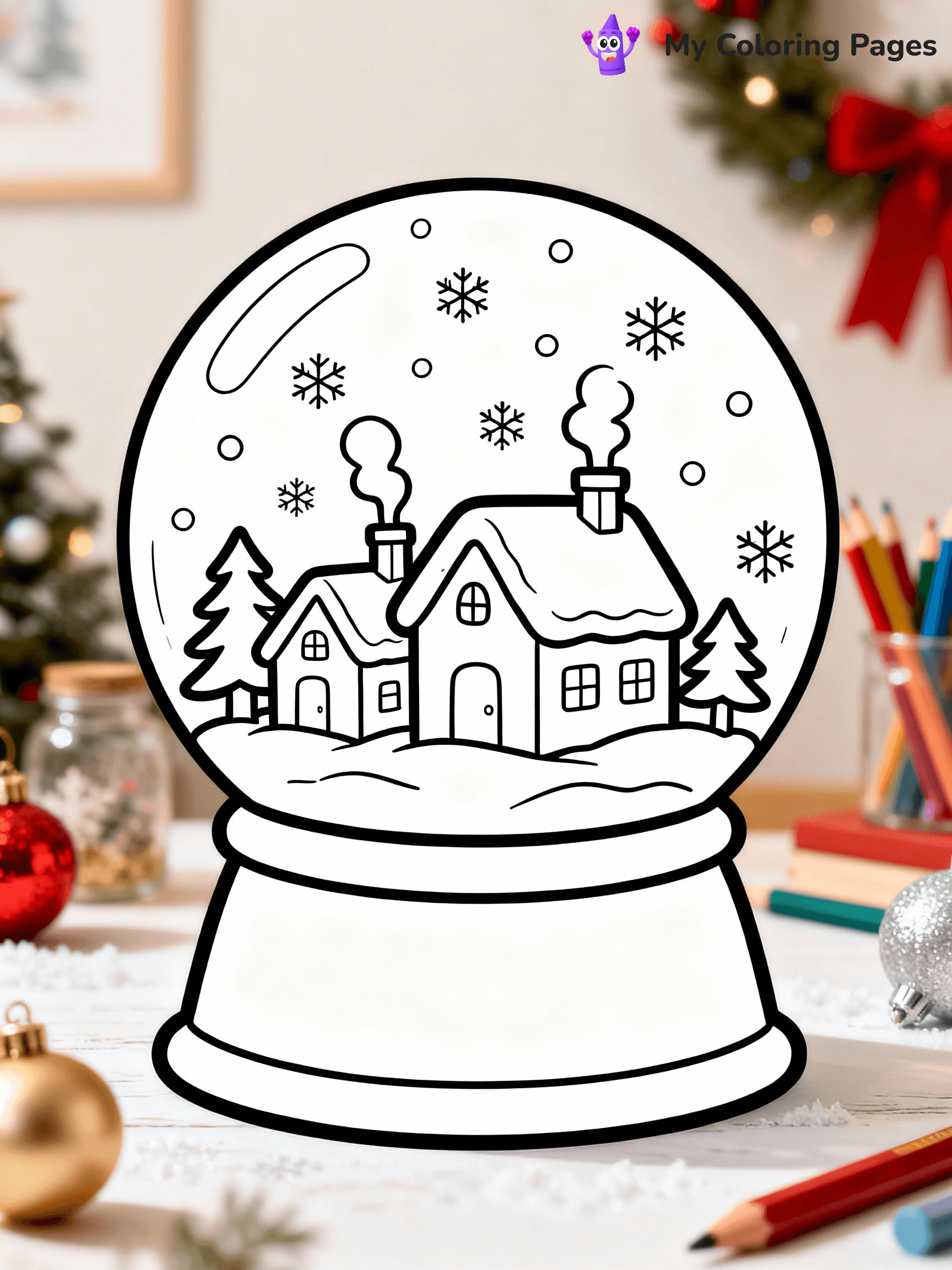 Snow Globe Coloring Pages - 29