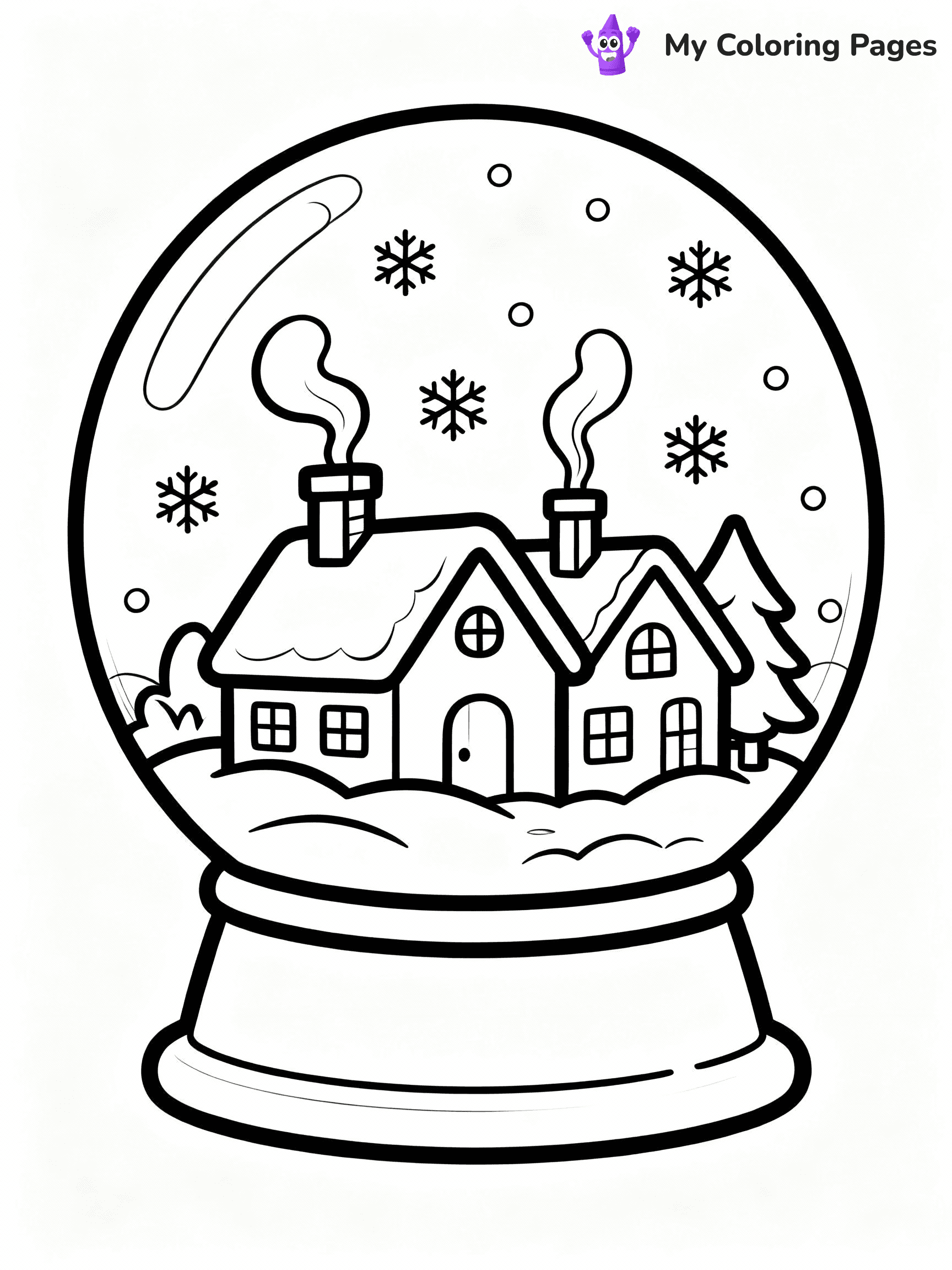 Snow Globe Coloring Pages - 28