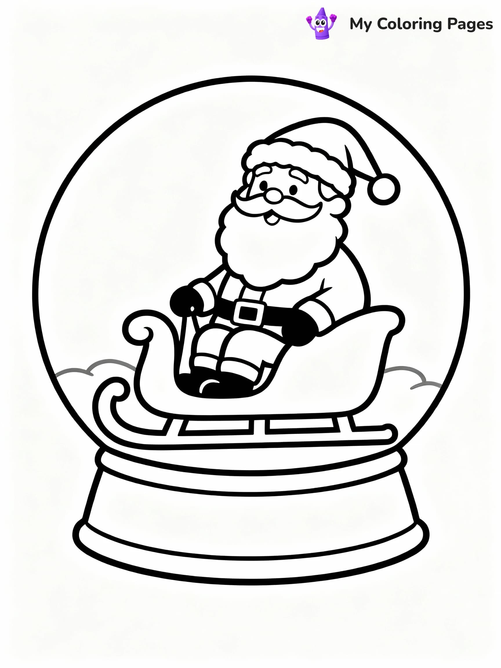 Snow Globe Coloring Pages - 23
